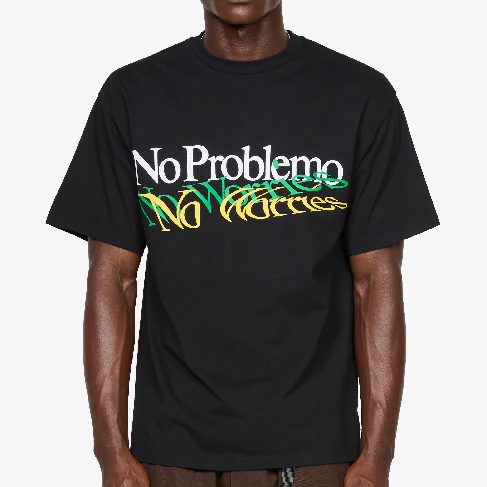 Above The Clouds x 'No Worries' T-Shirt Black - Image 3
