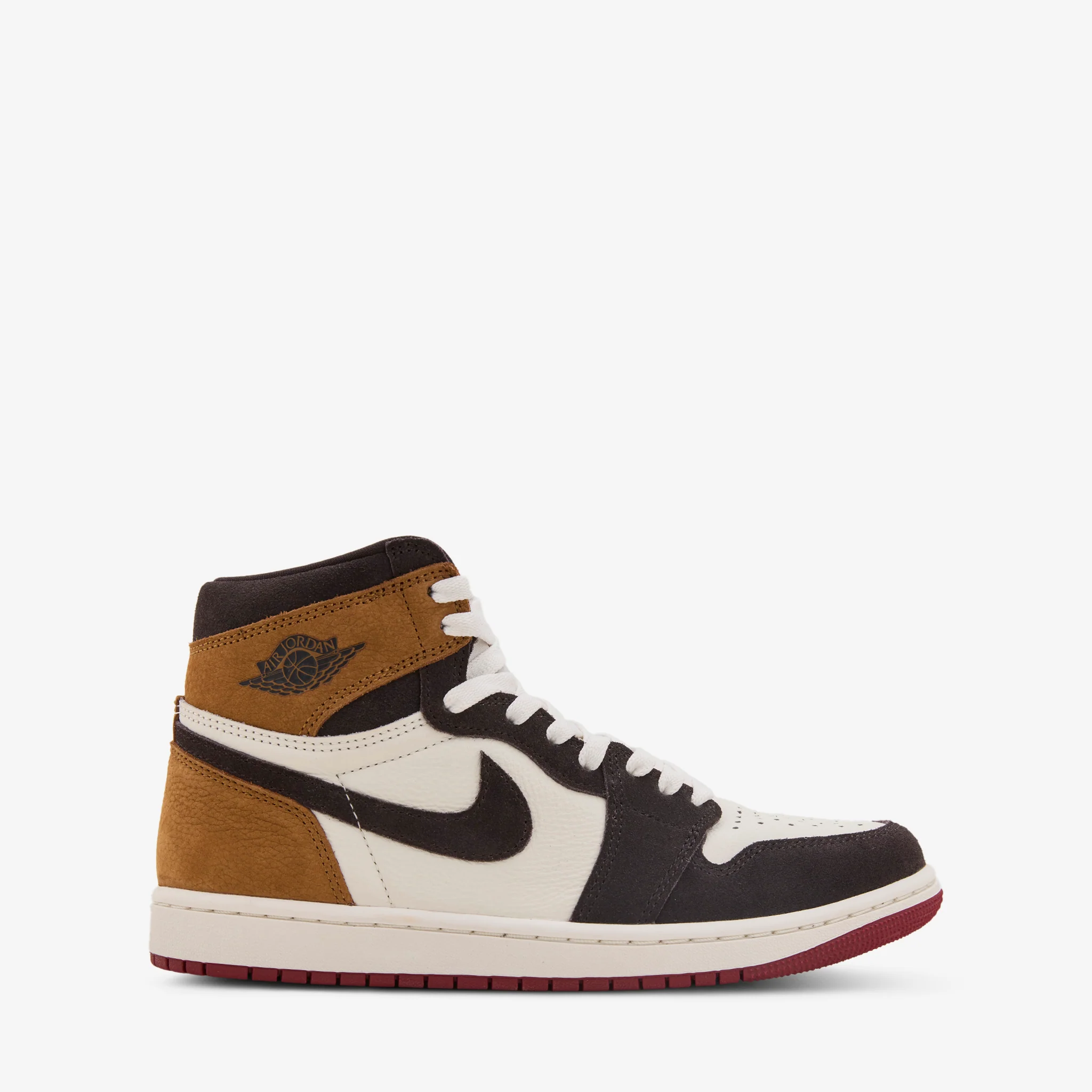 Air Jordan 1 Retro High OG Shadow Brown | Team Red | Lt British Tan - Image 2