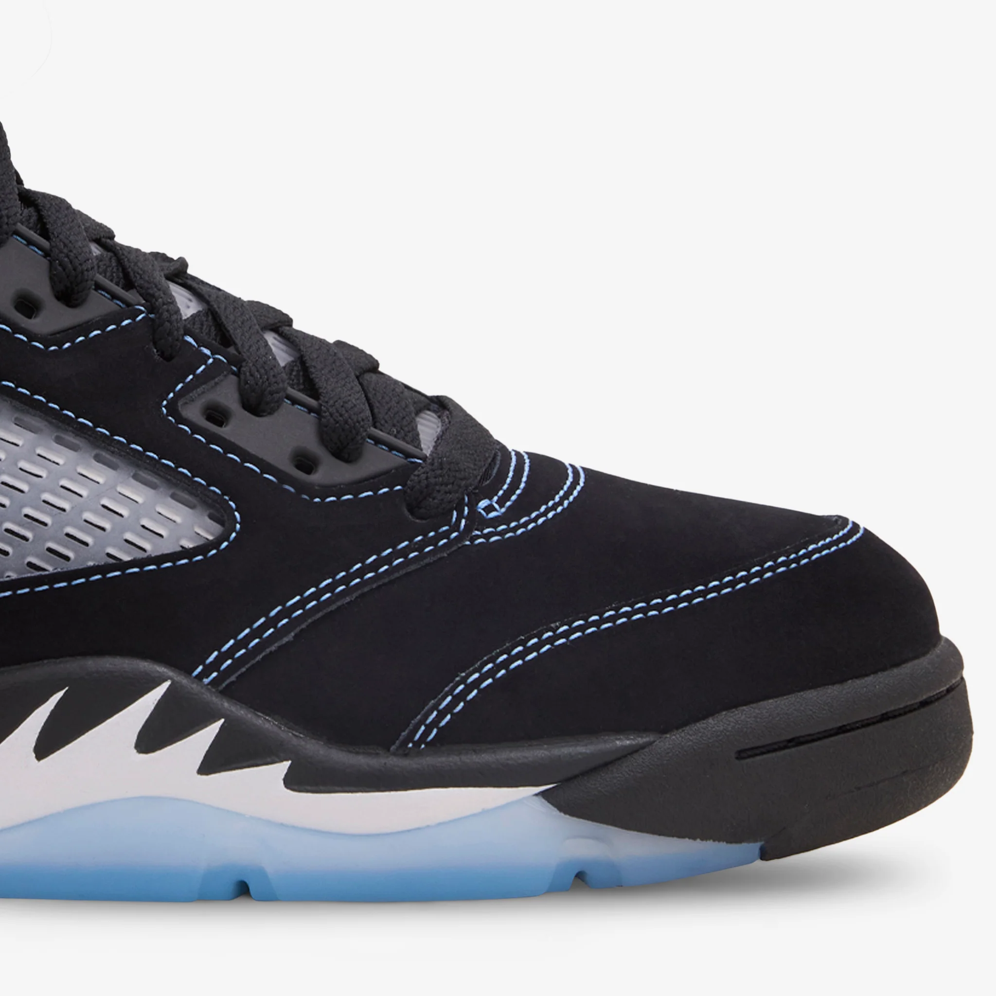 Air Jordan 5 Retro 'Black Carolina' Black | University Blue | White - Image 4