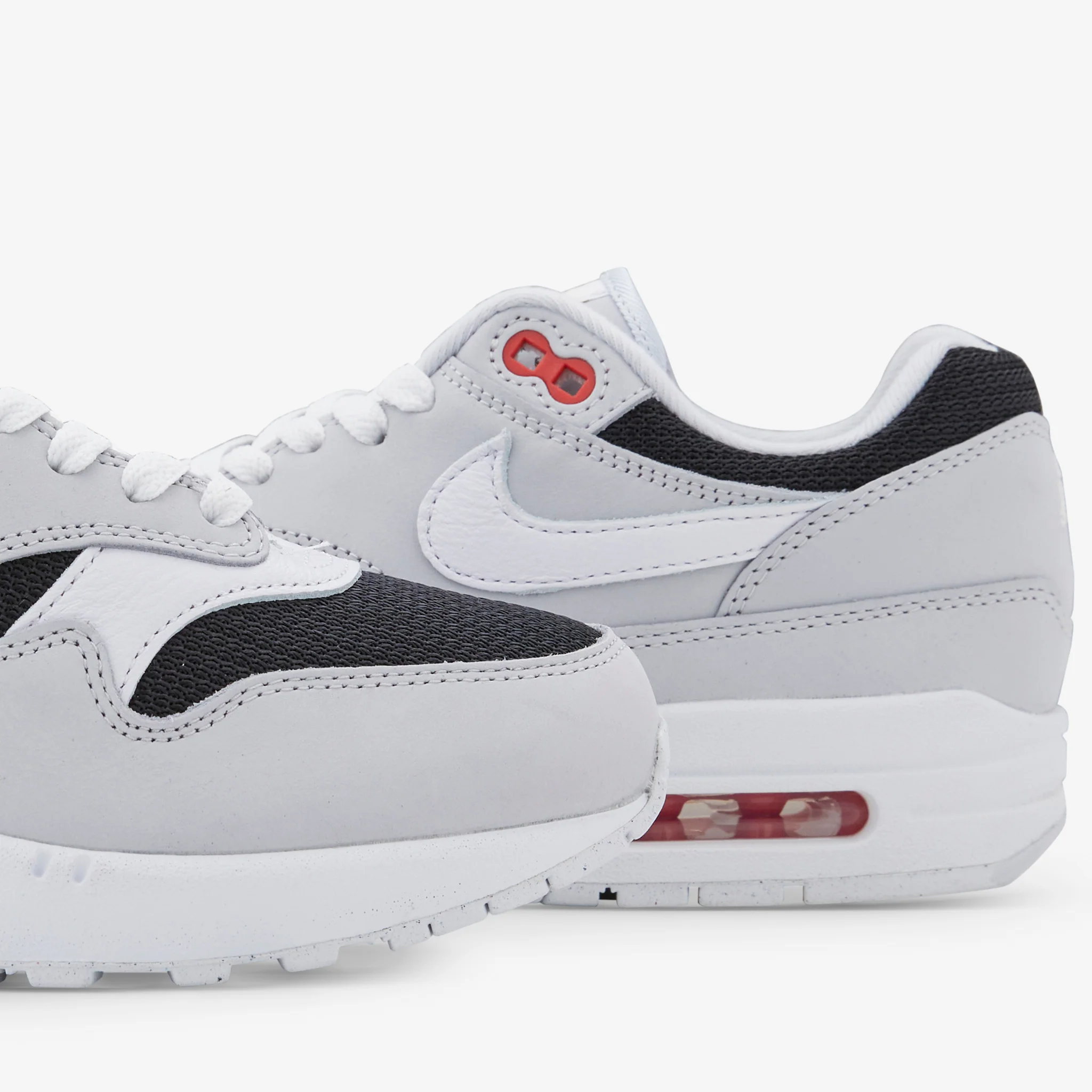 Air Max 1 PRM Pure Platinum | White | Black | Sport Red - Image 5