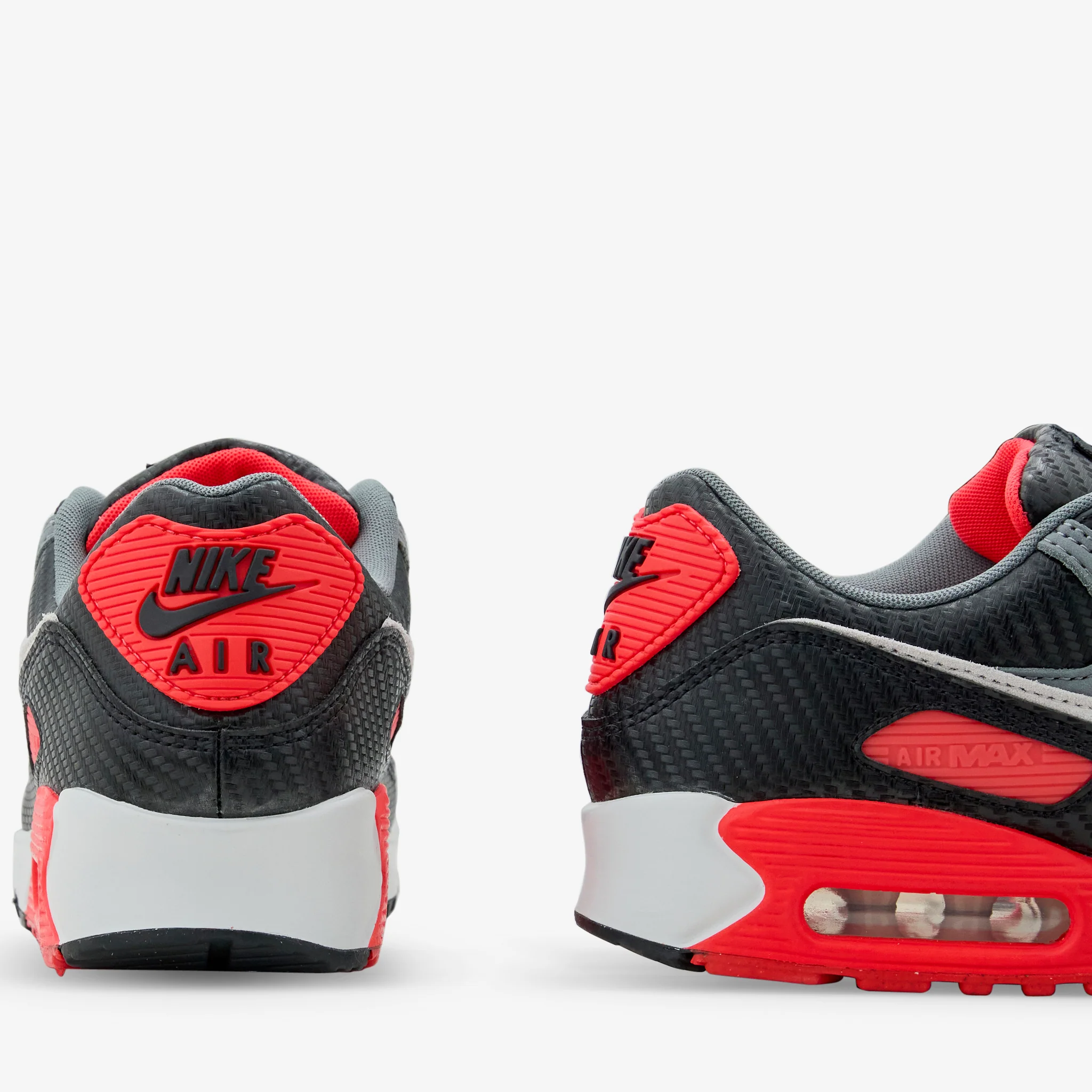 Air Max 90 Premium Black | Cool Grey | Bright Crimson | Photon Dust - Image 3