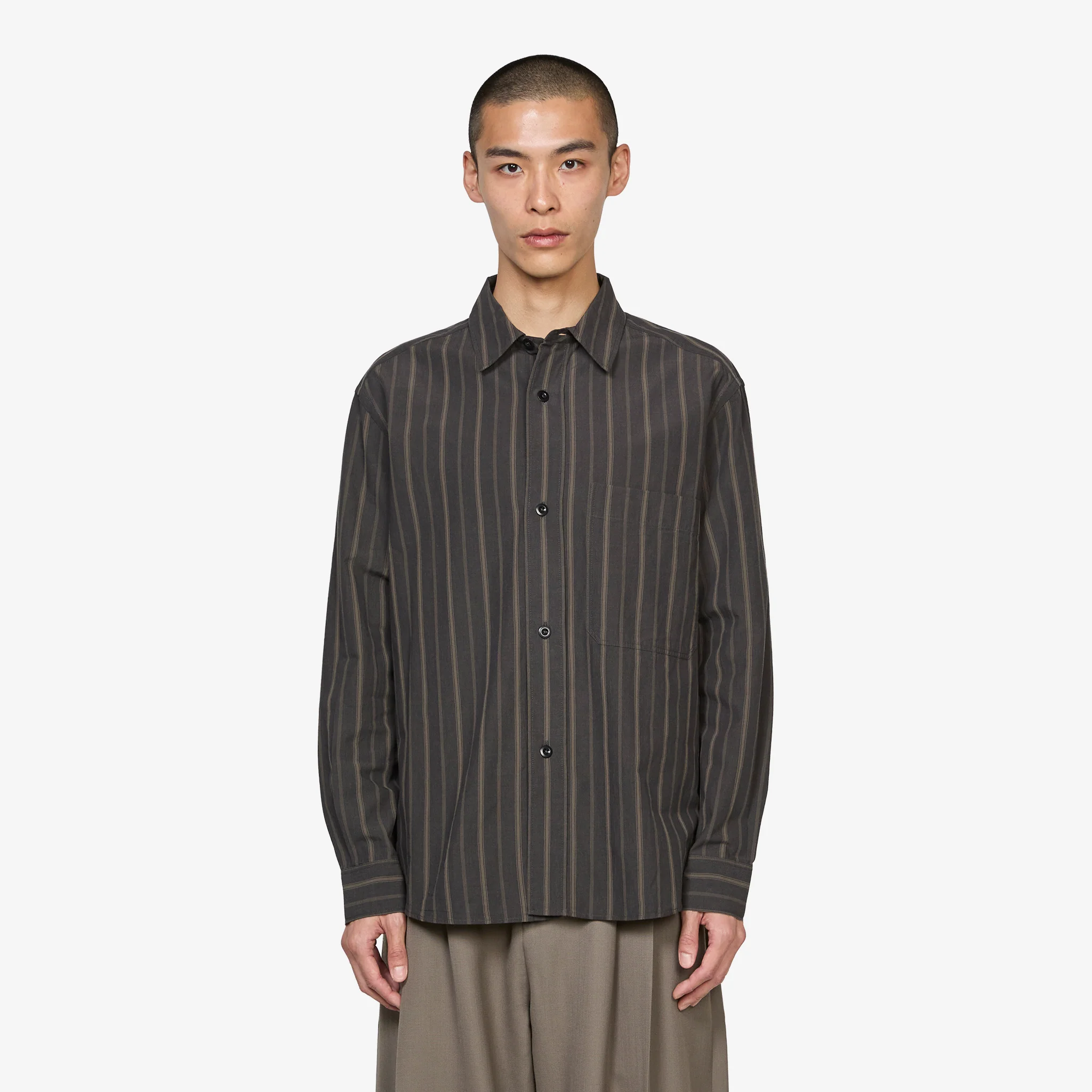 Basic Shirt Off Black | Khaki