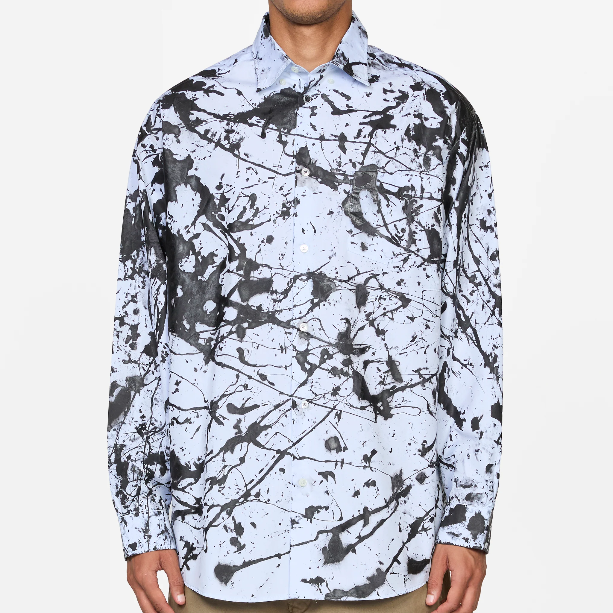 Button Down Shirt Hand-Painted - Image 5
