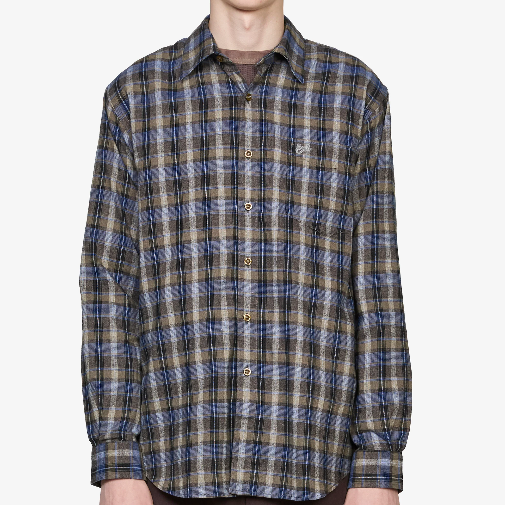 Check Shirt Grey Check - Image 4