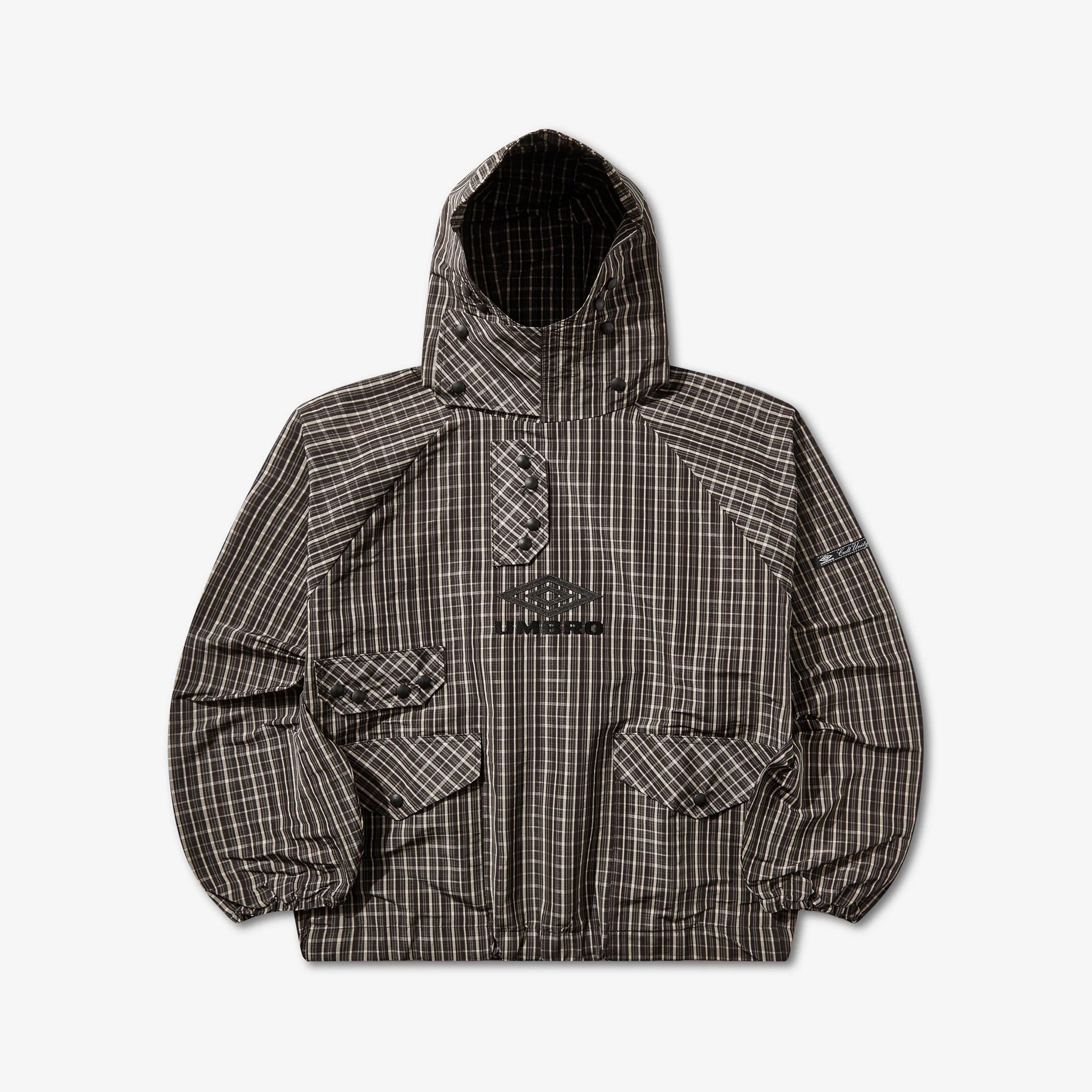 Check Smock Anorak Beige | Dark Brown - Image 8