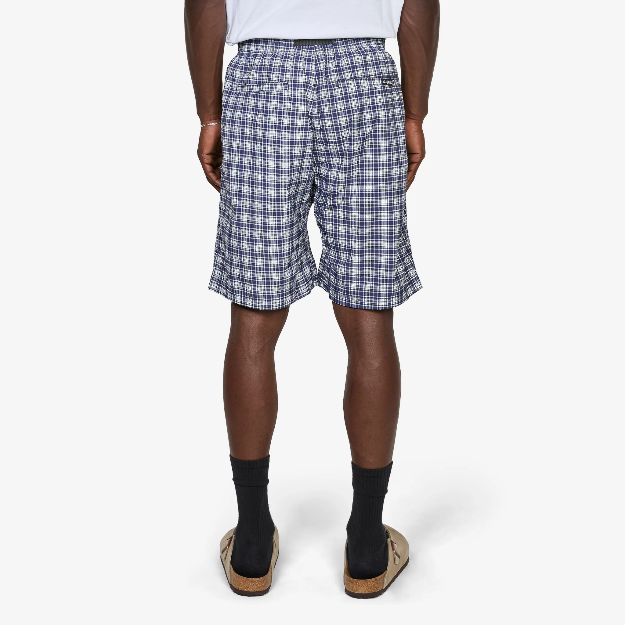 Checkered Shell Short Navy Check - Image 2