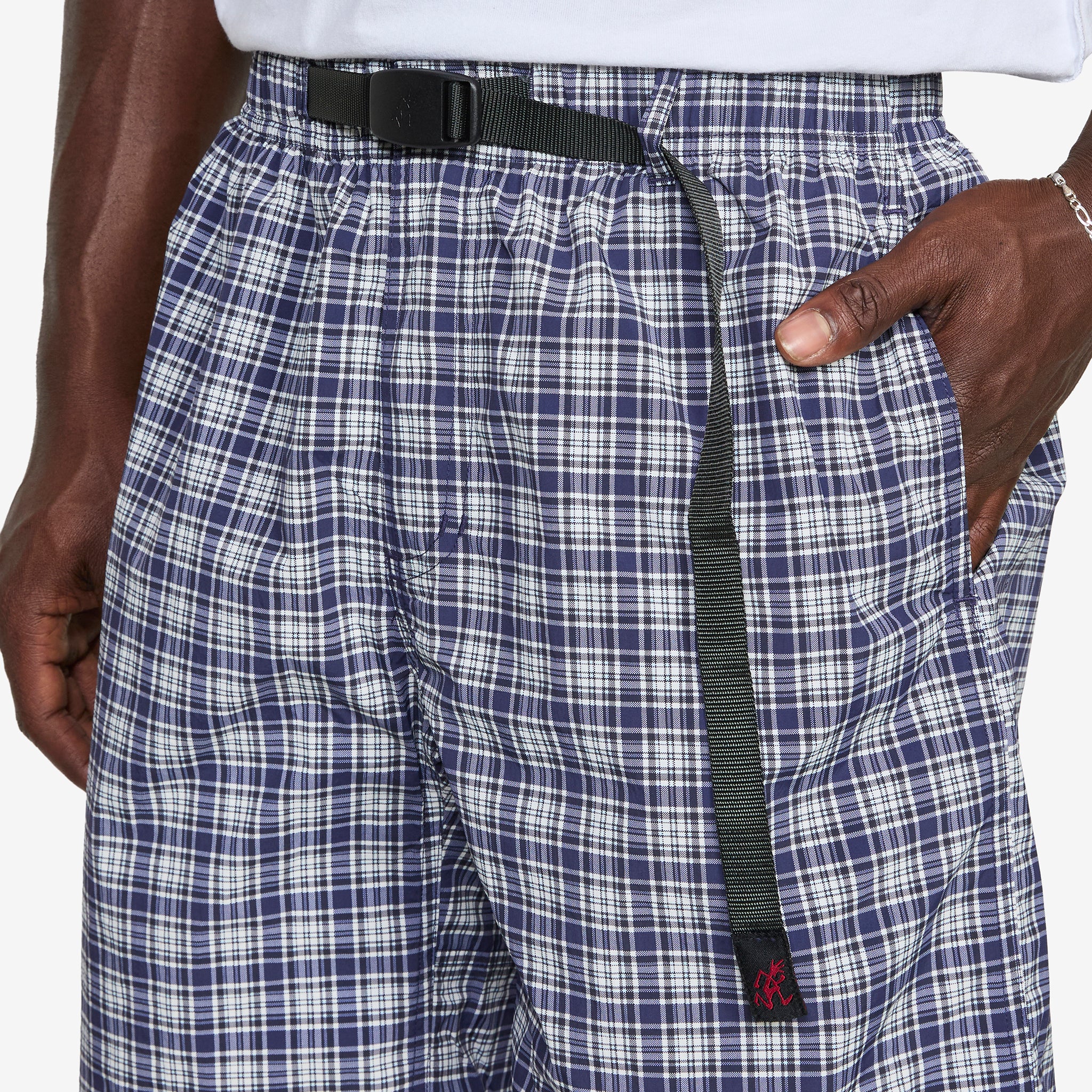 Checkered Shell Short Navy Check - Image 4