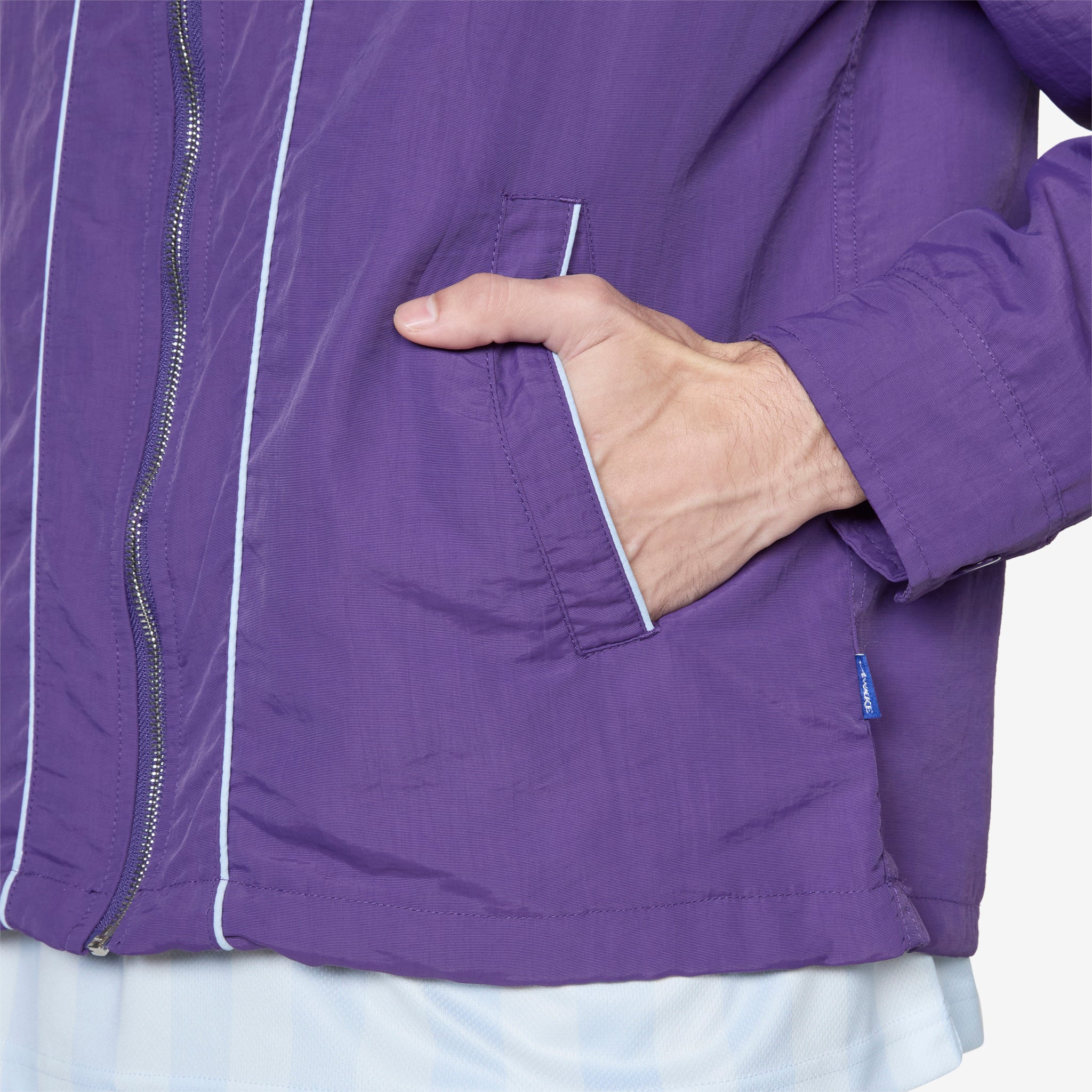 Classic Logo Coaches Jacket Purple - Image 3