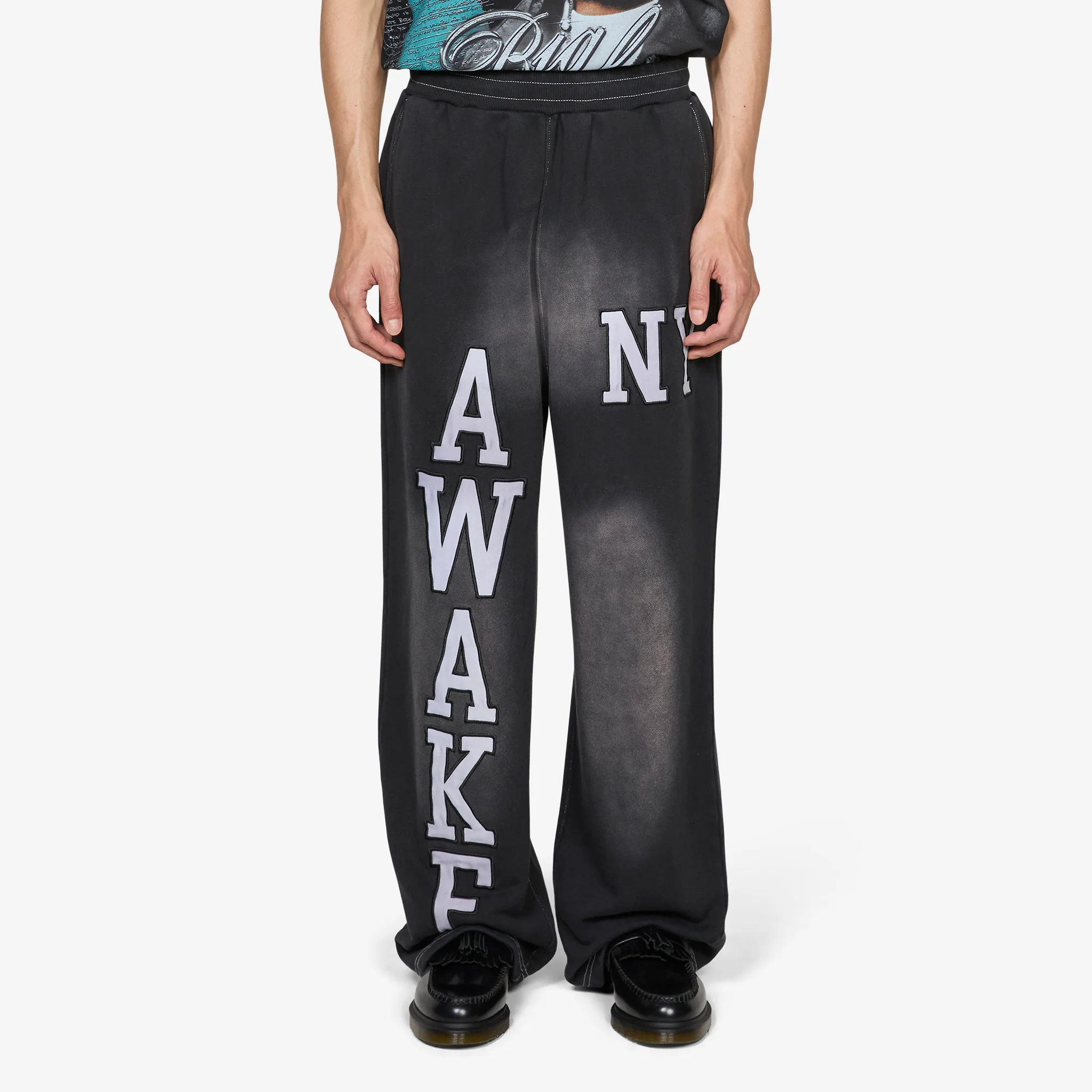 Collegiate Open Hem Sweatpant Black