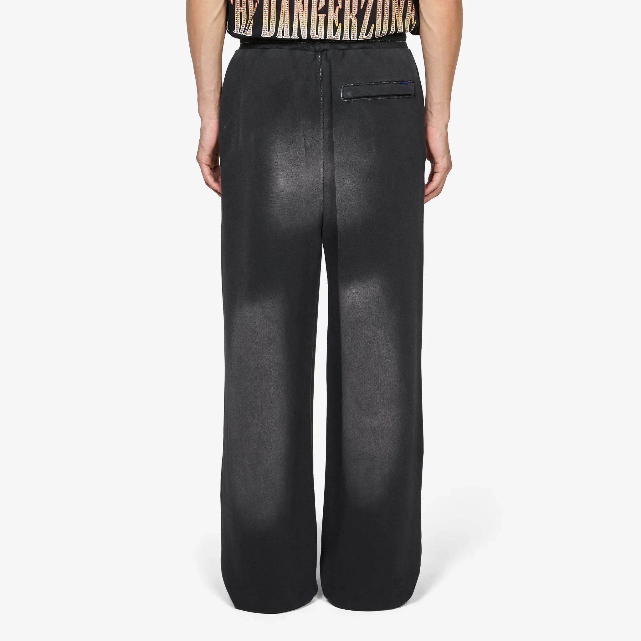 Collegiate Open Hem Sweatpant Black - Image 2