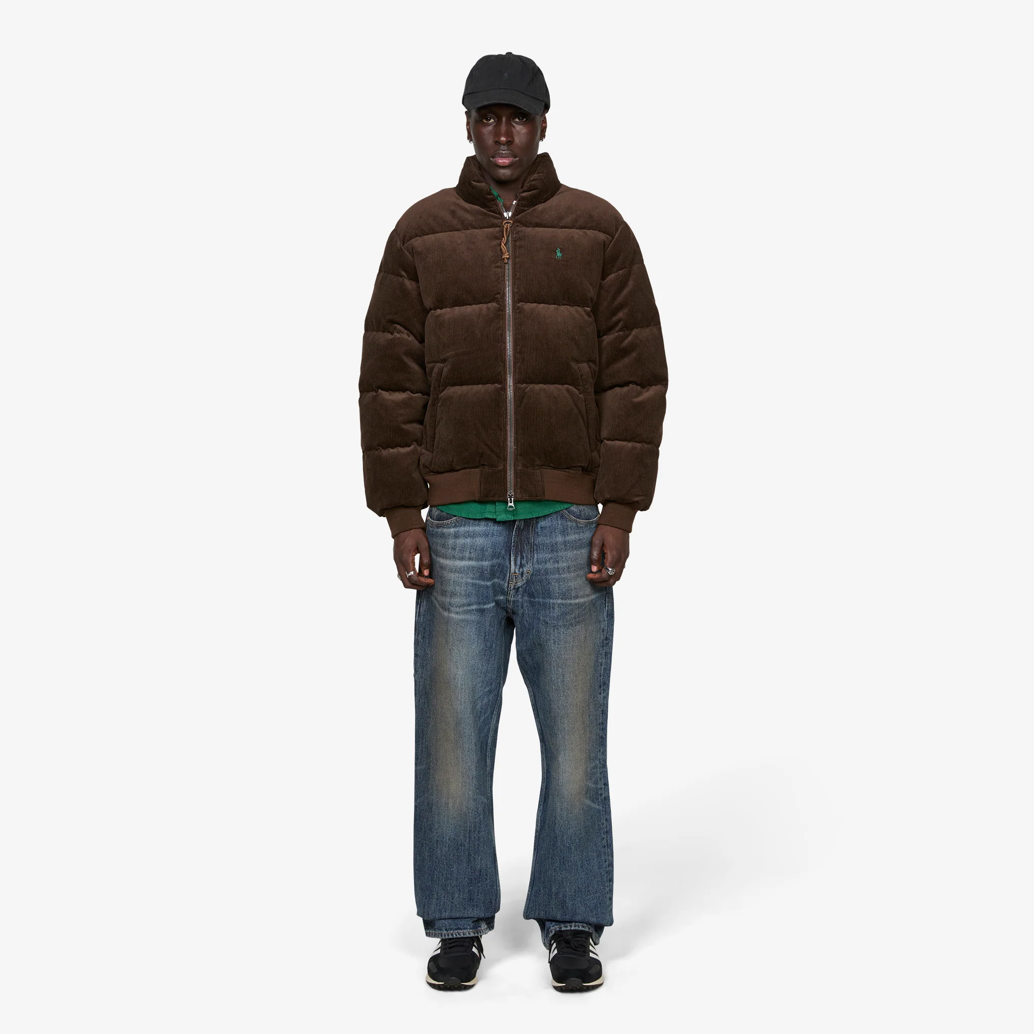 Corduroy Down Jacket Dark Beech - Image 5