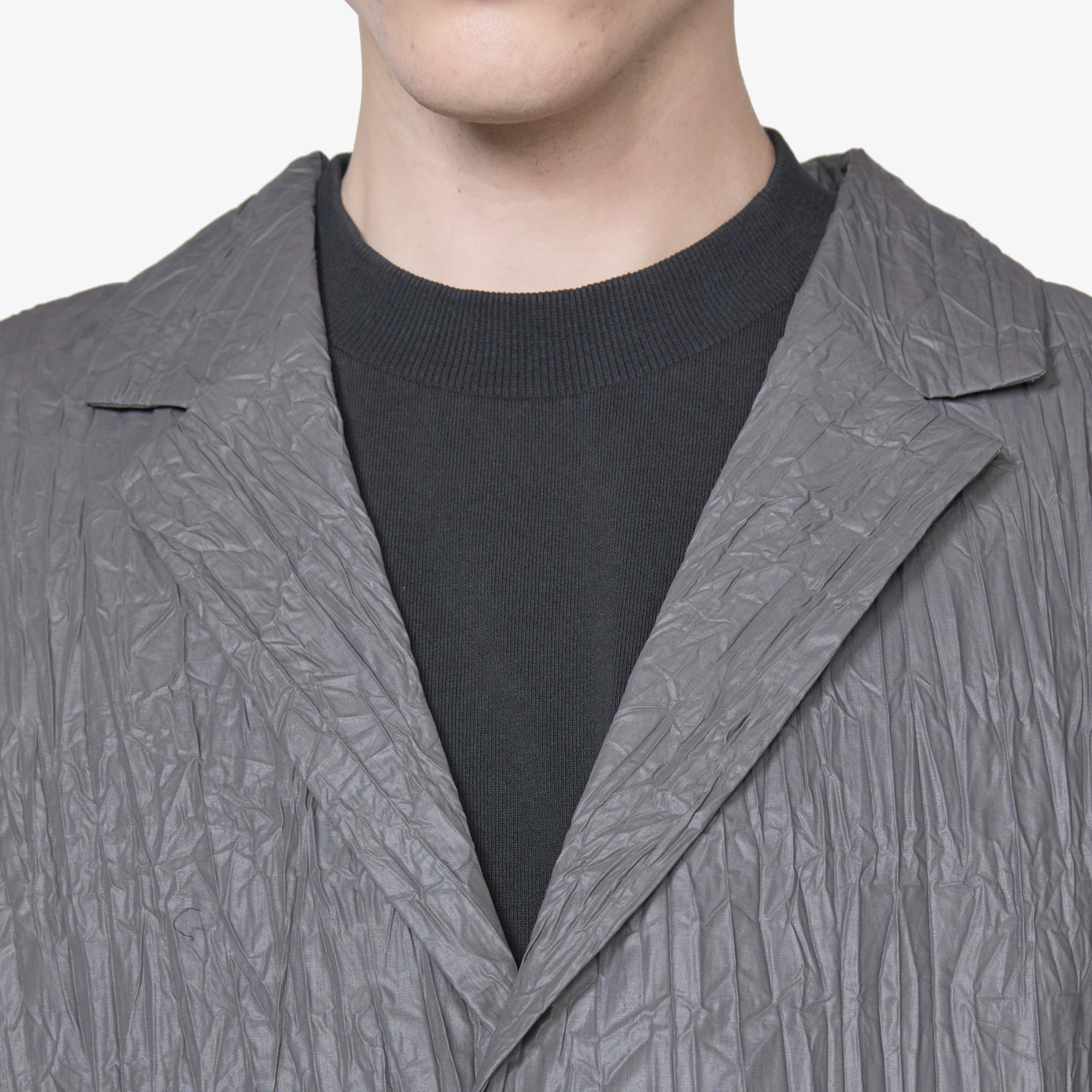 Crinkle Blazer Graphite - Image 6