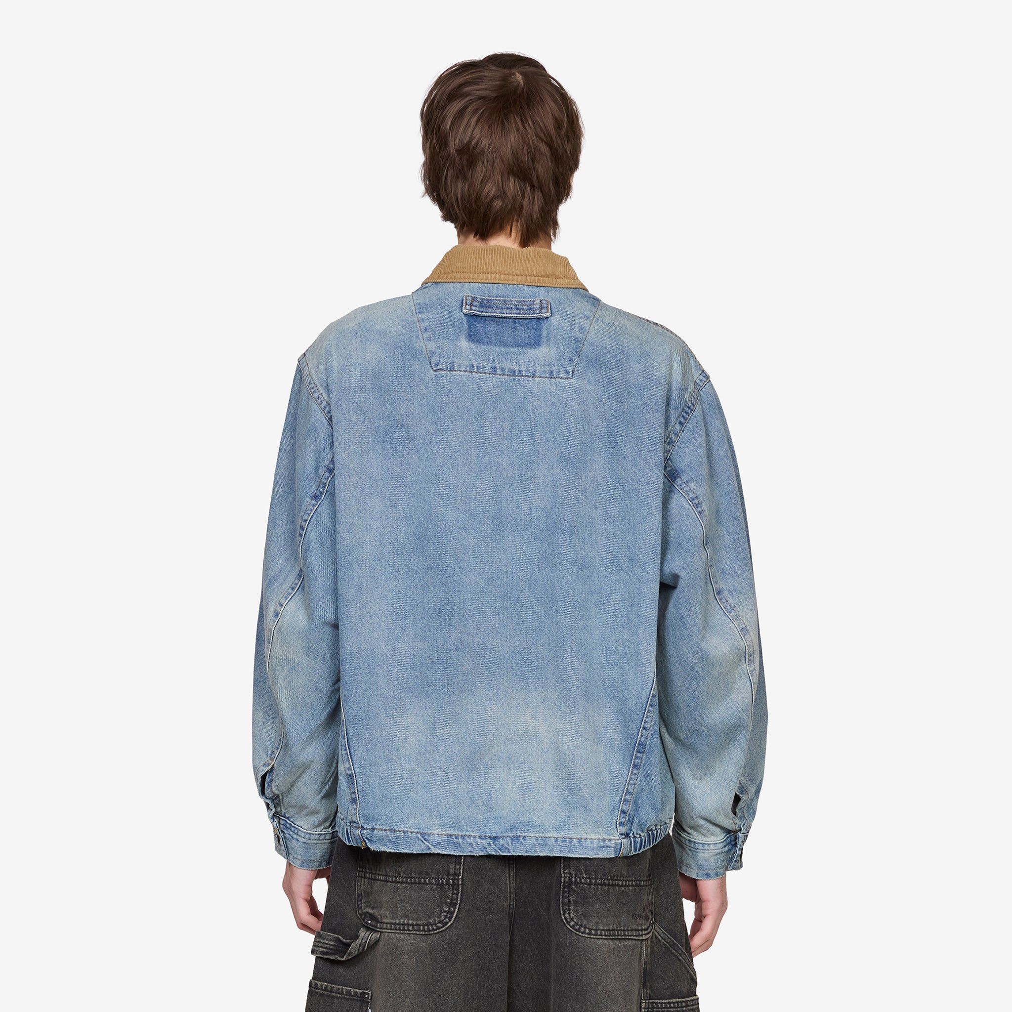 Denim Work Jacket Blue - Image 4