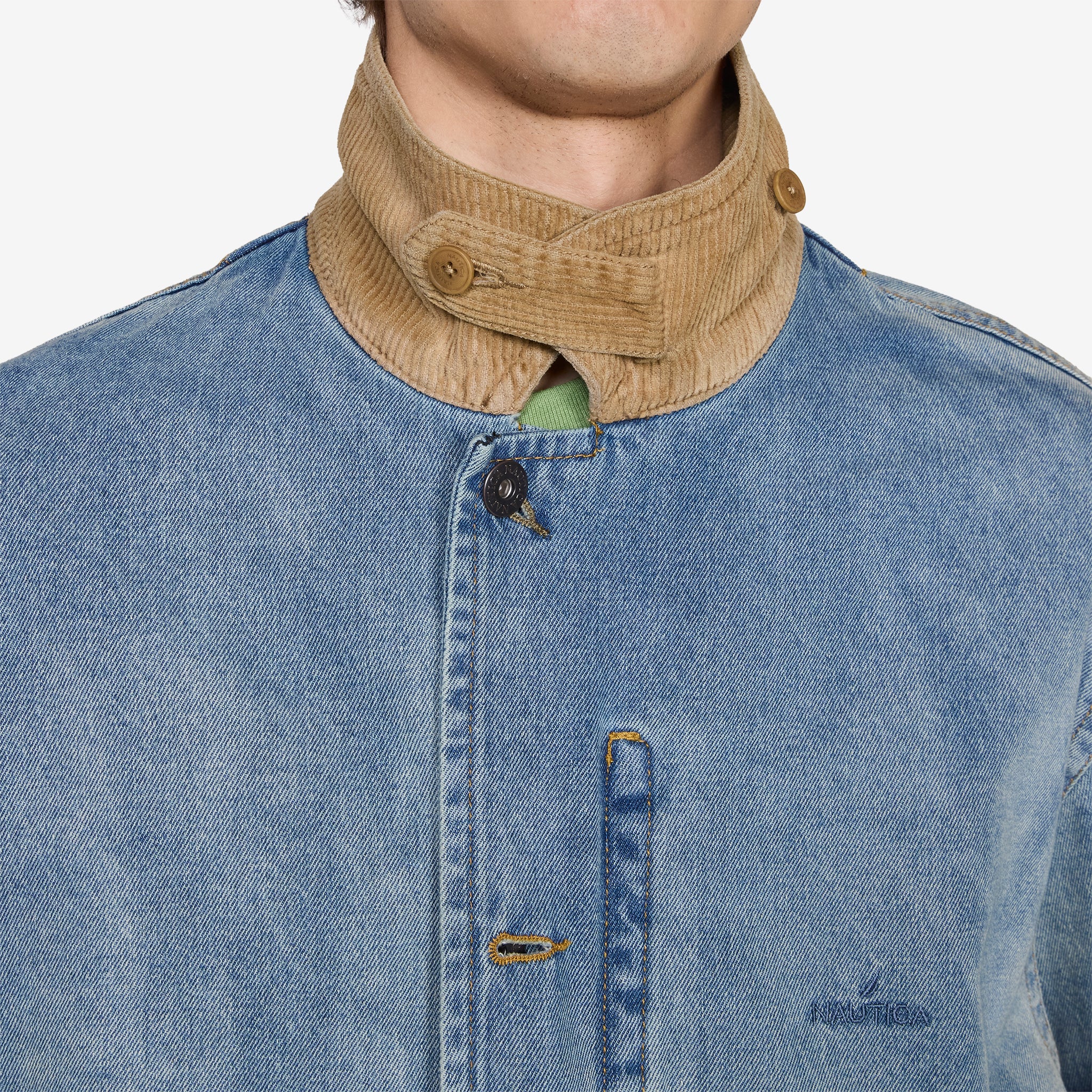 Denim Work Jacket Blue - Image 5