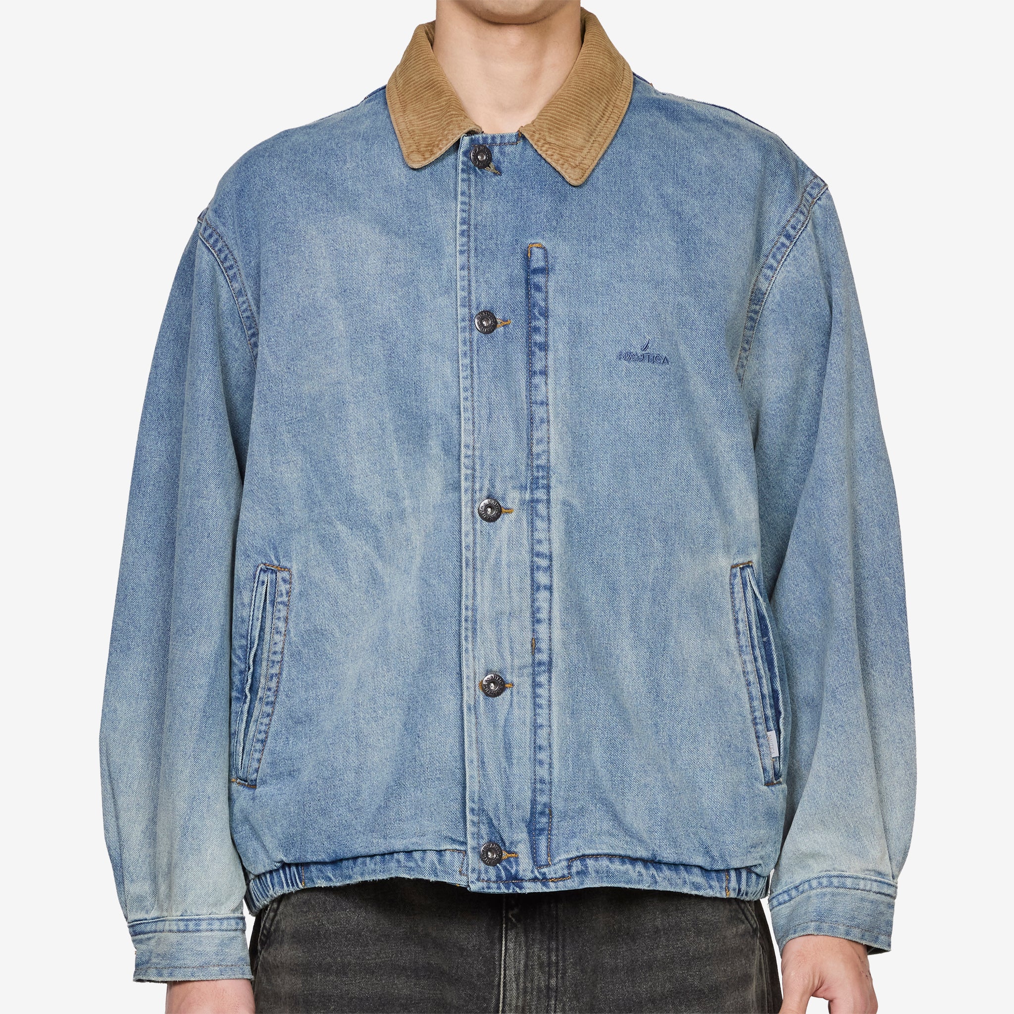 Denim Work Jacket Blue - Image 6