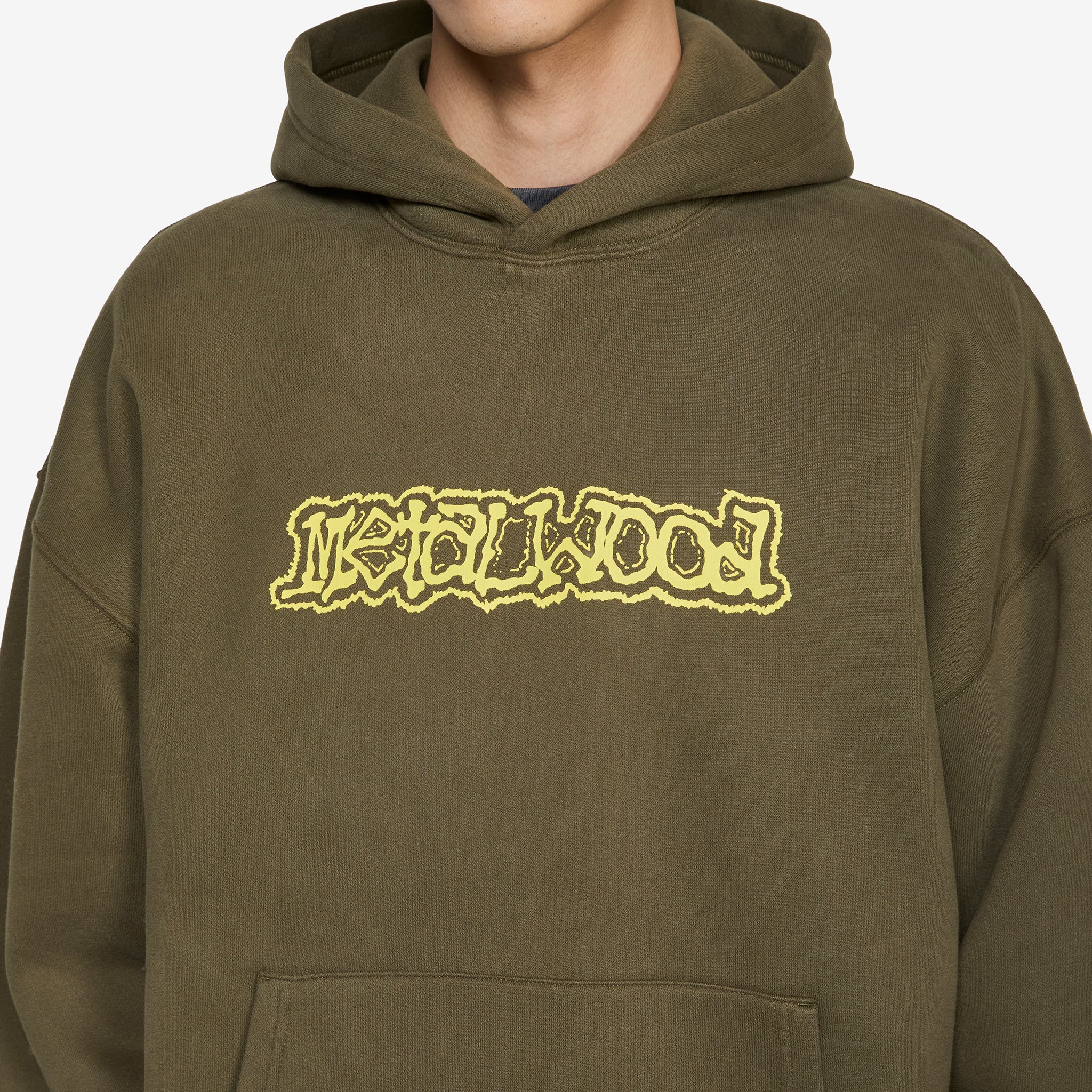 Dewey Hooded Sweatshirt Olive - Image 2