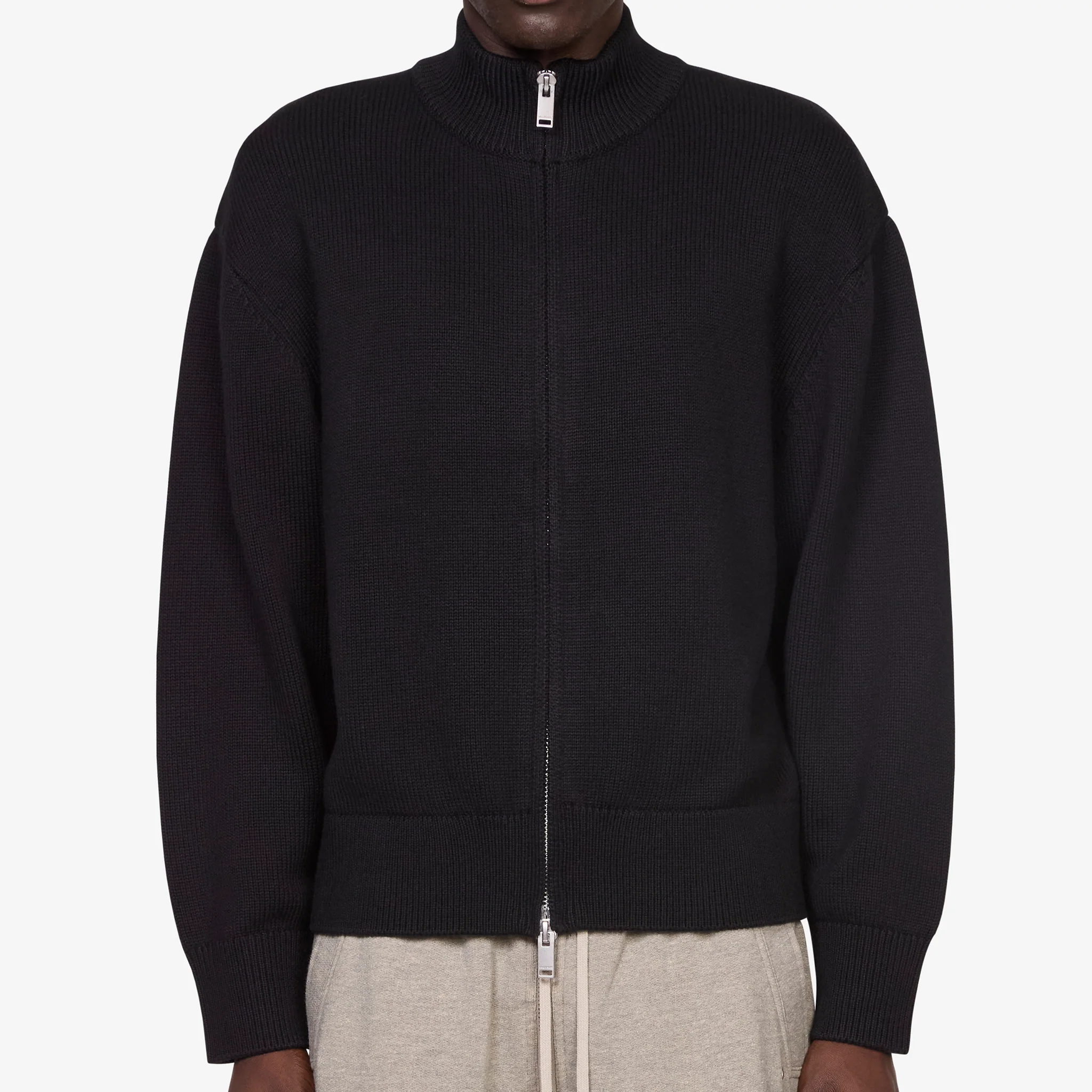 Diamond Knit Cardigan Black - Image 5