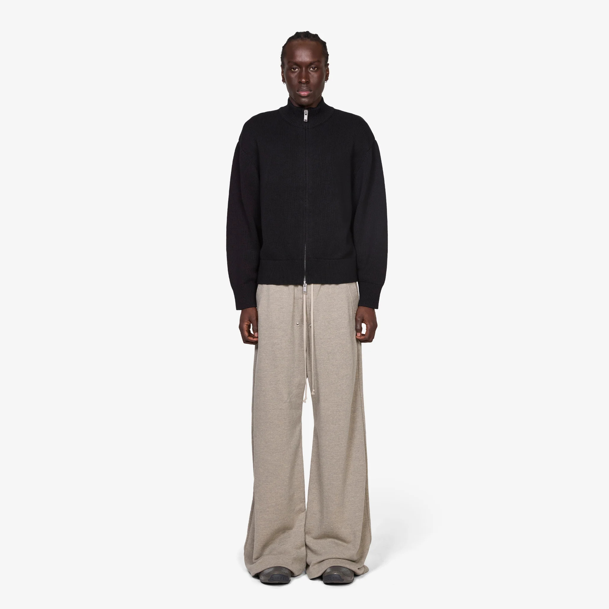 Diamond Knit Cardigan Black - Image 6