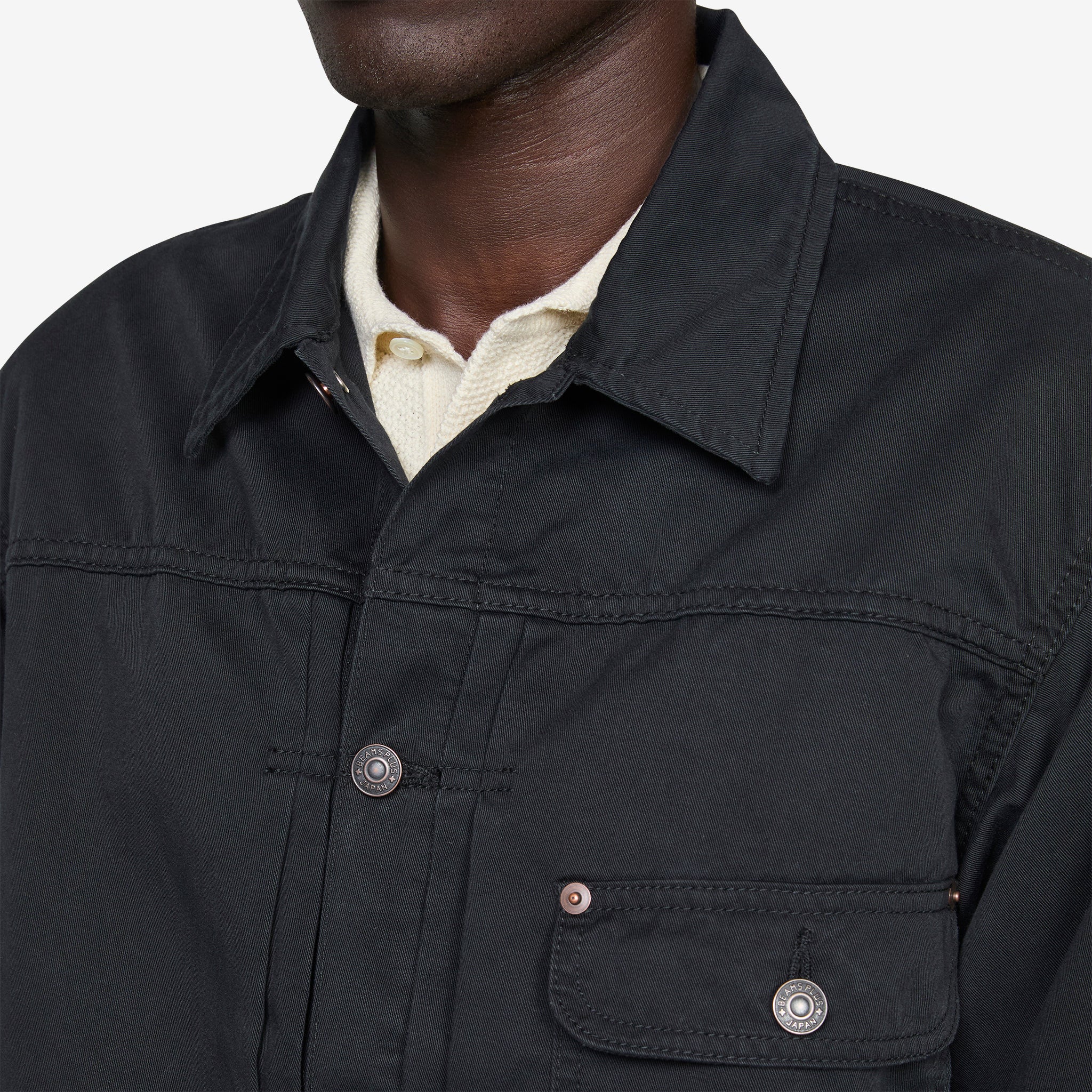 Digger Jacket 62 Twill Black - Image 2