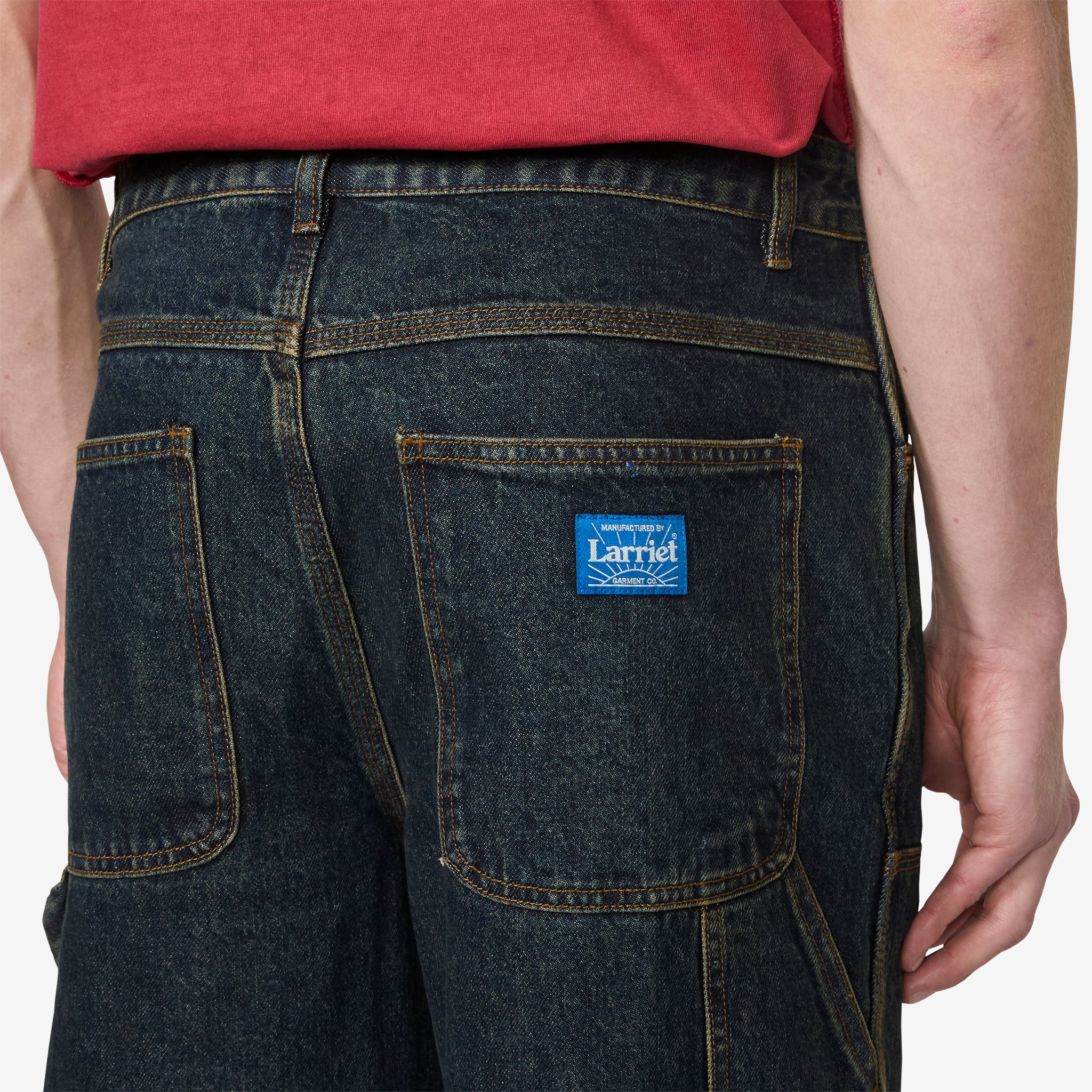Double Knee Carpenter Pant Dirty Indigo - Image 4