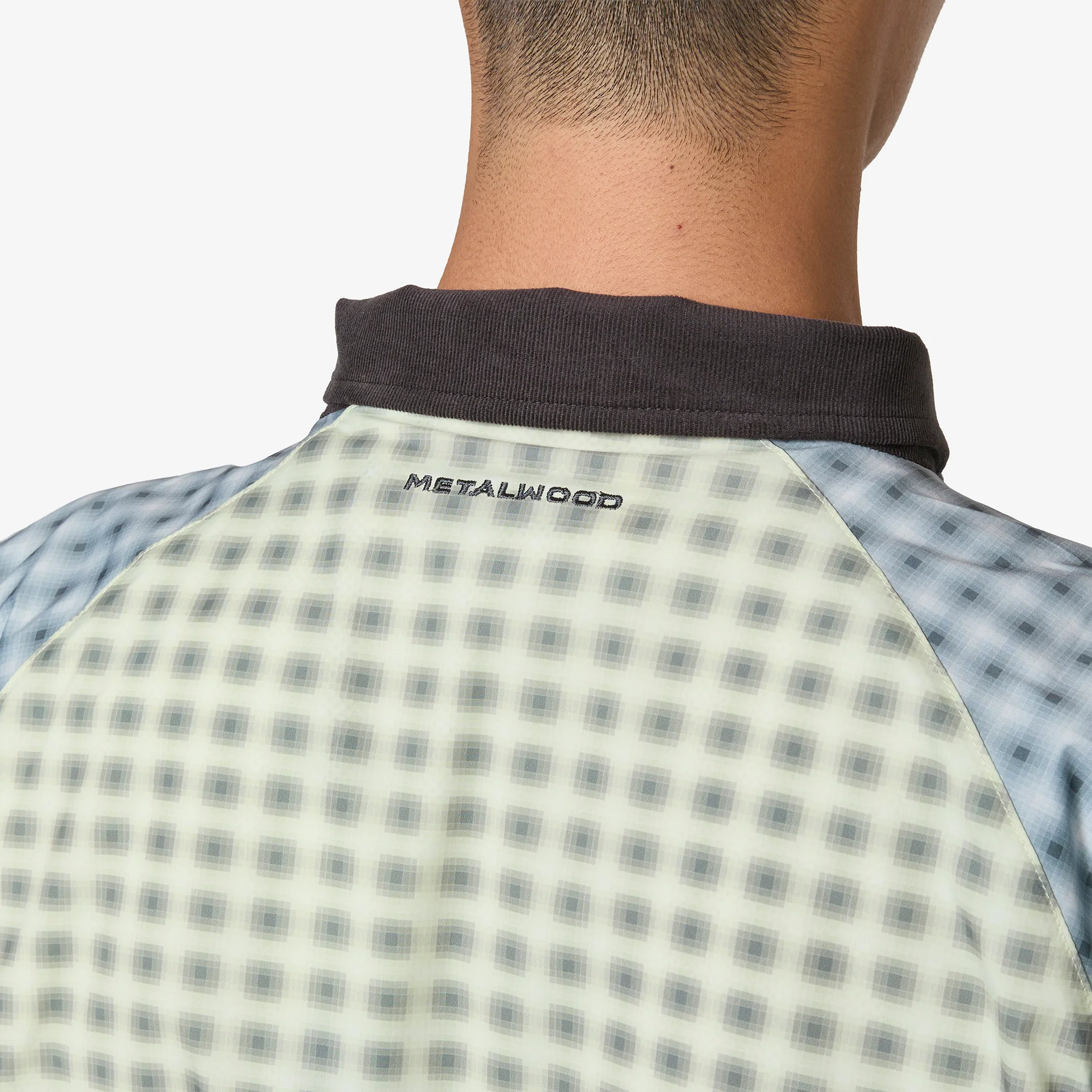 Double Plaid Windbreaker Jacket Multicolor - Image 4