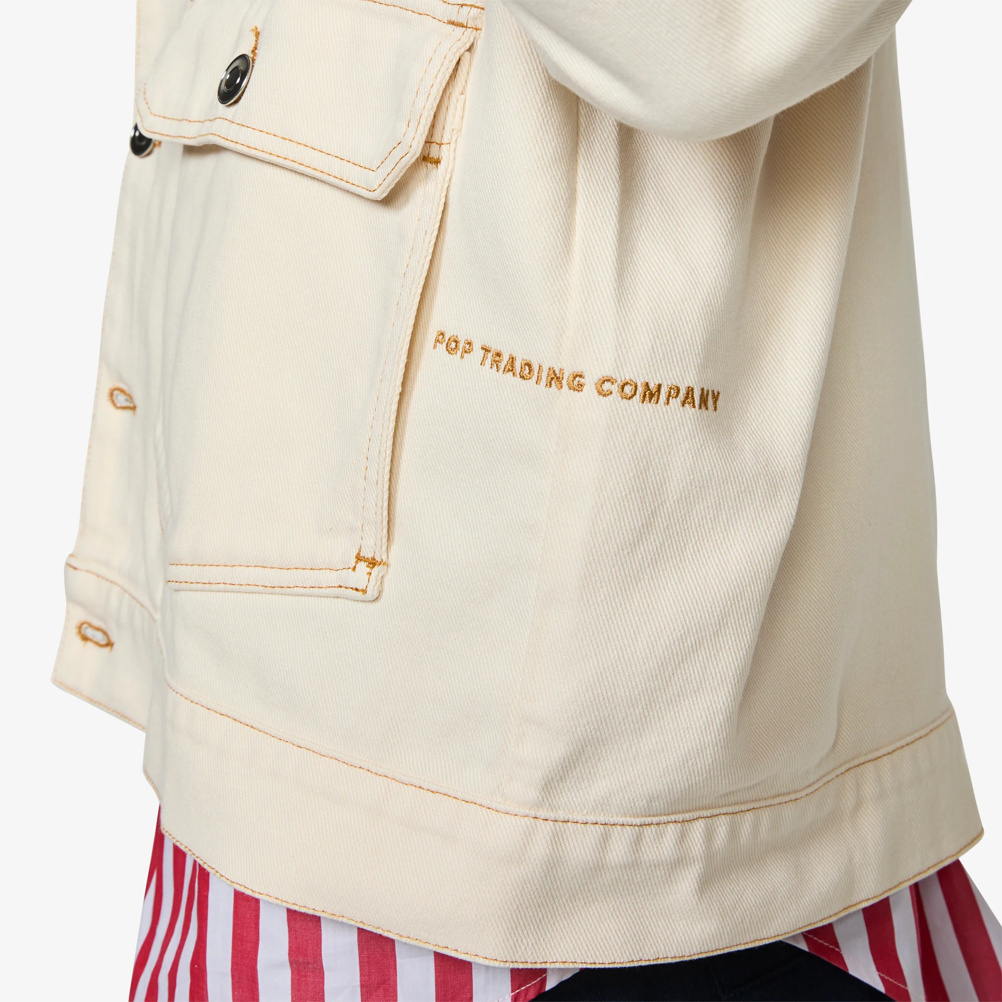 DRS Denim Jacket Off White - Image 4