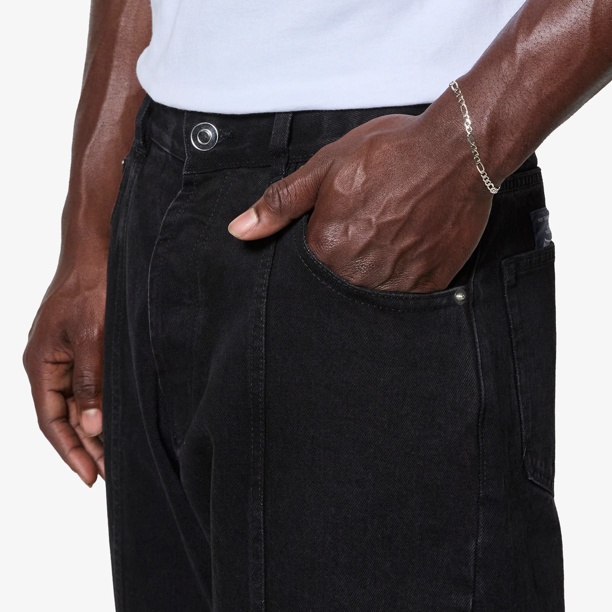 Drs Denim Seam Pants Washed Black - Image 5