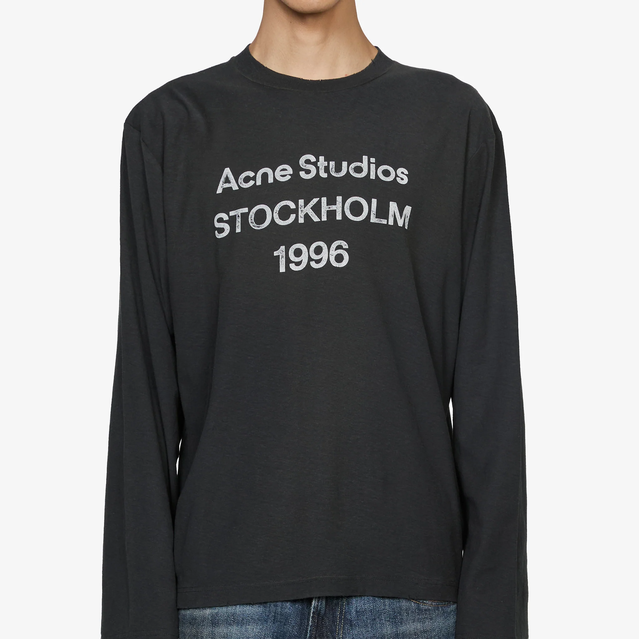 Edden 1996 Longsleeve T-Shirt Faded Black - Image 3
