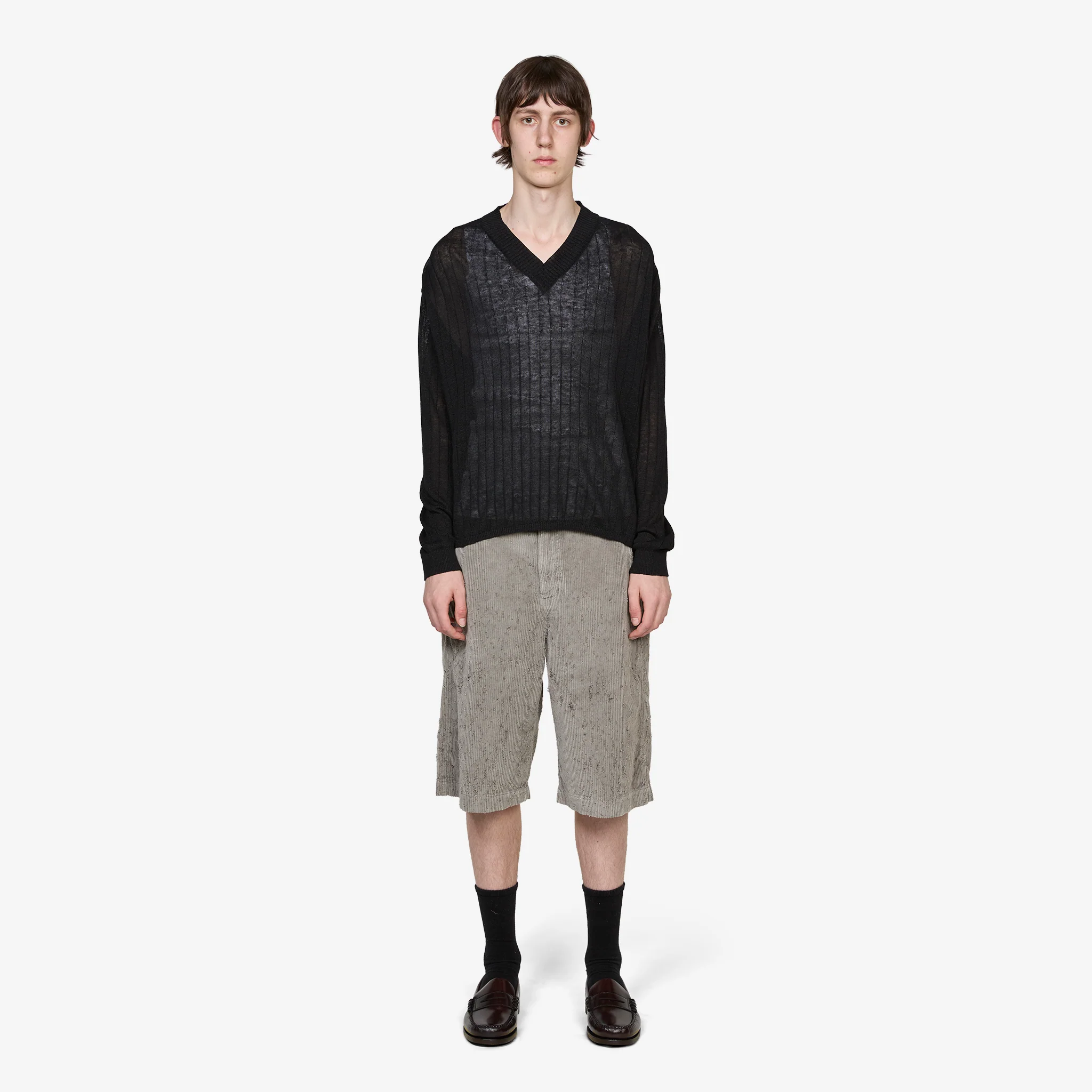 Edition Cord Shorts Taupe Punch Out - Image 5