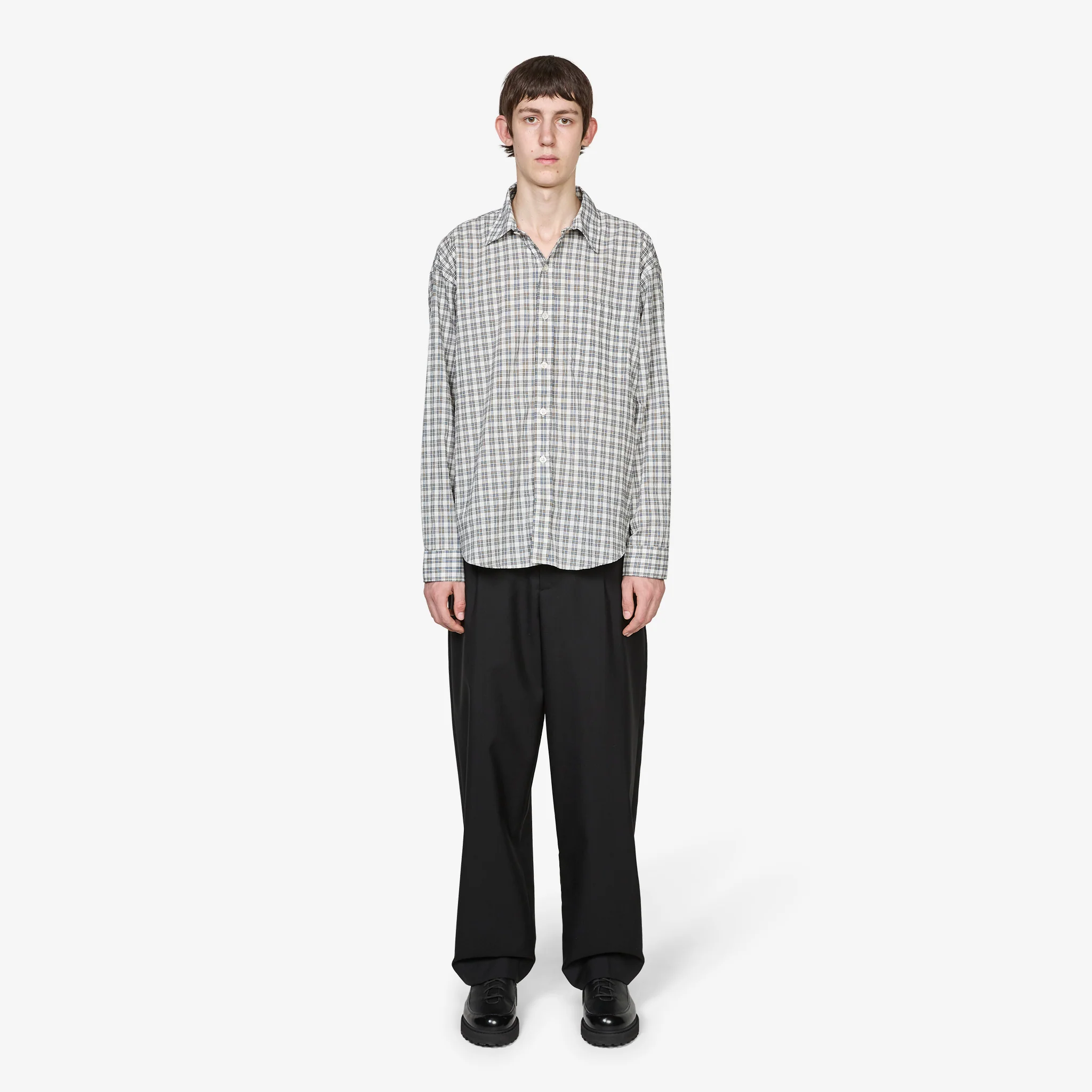 Executive Shirt Off White Check - Image 4
