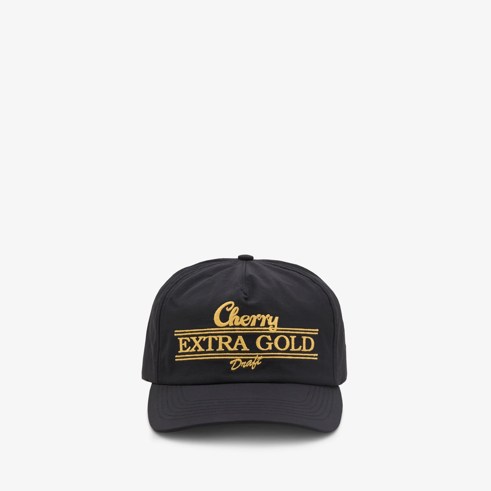 Extra Gold 5 Panel Hat Black