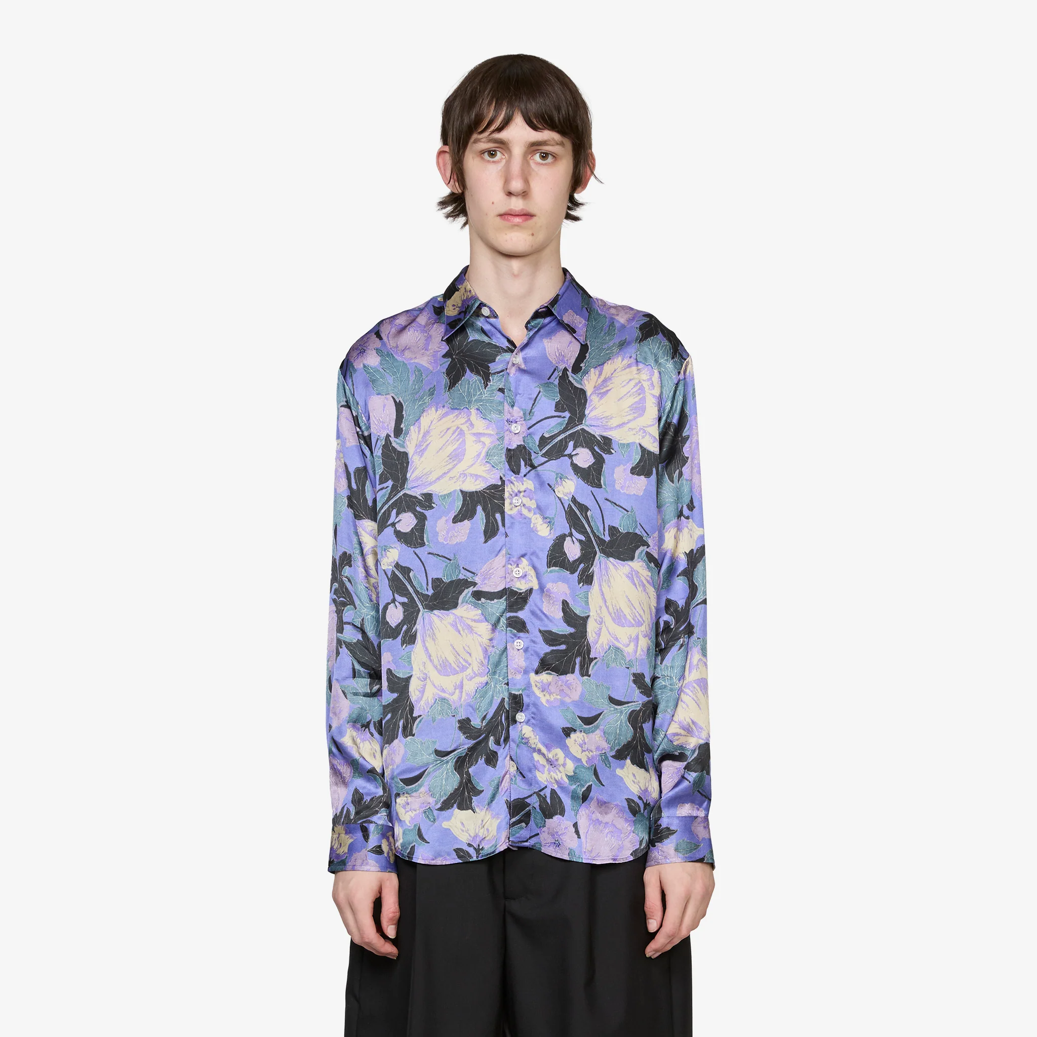 Flowers Shirt Purple