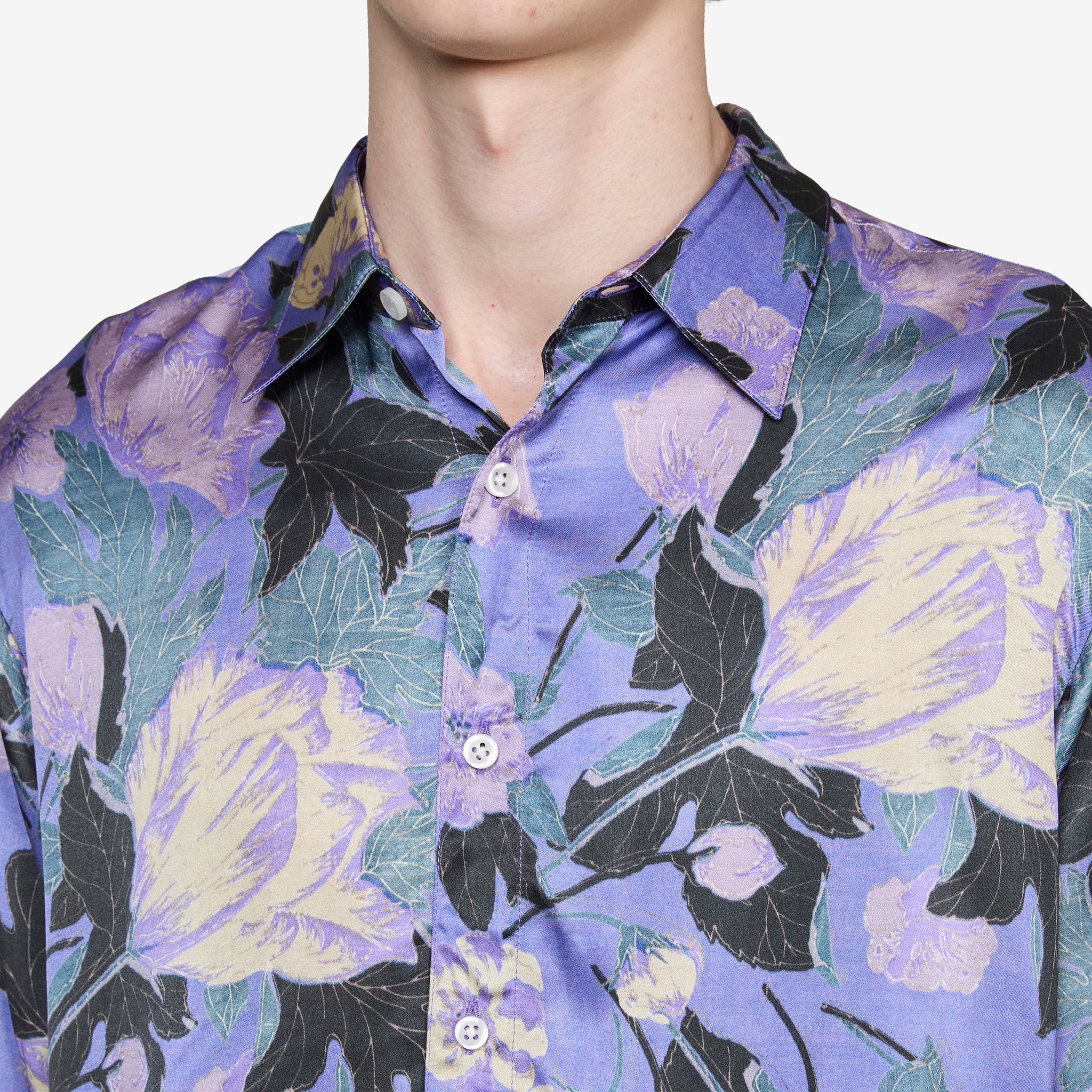 Flowers Shirt Purple - Image 2