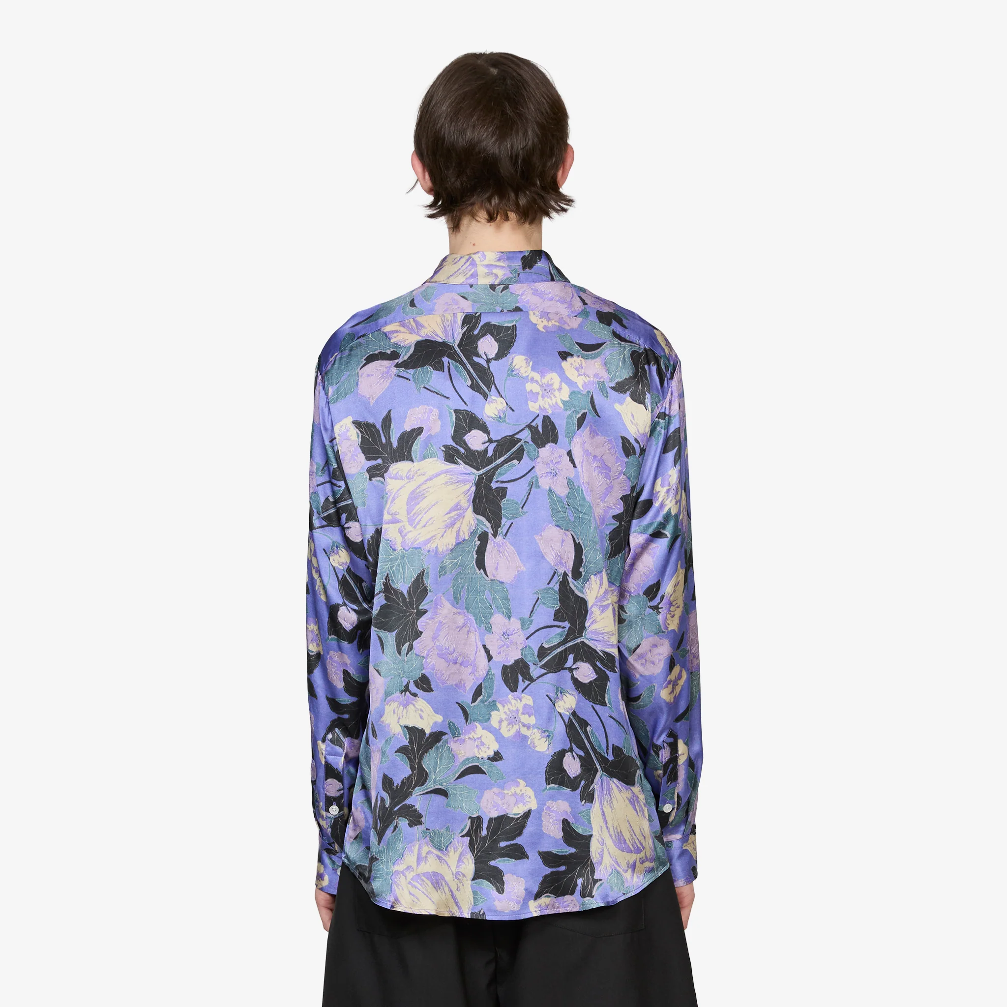 Flowers Shirt Purple - Image 3