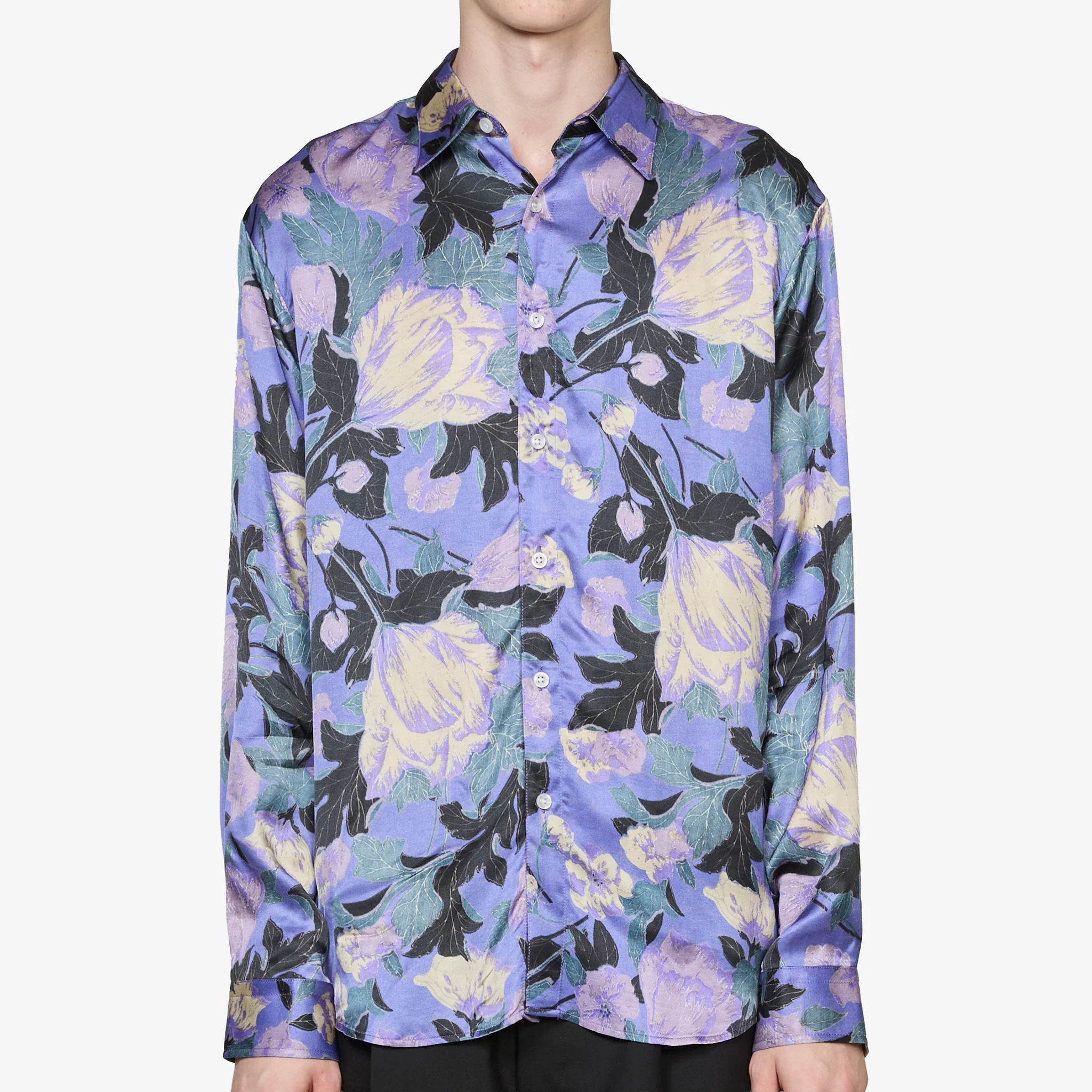 Flowers Shirt Purple - Image 4