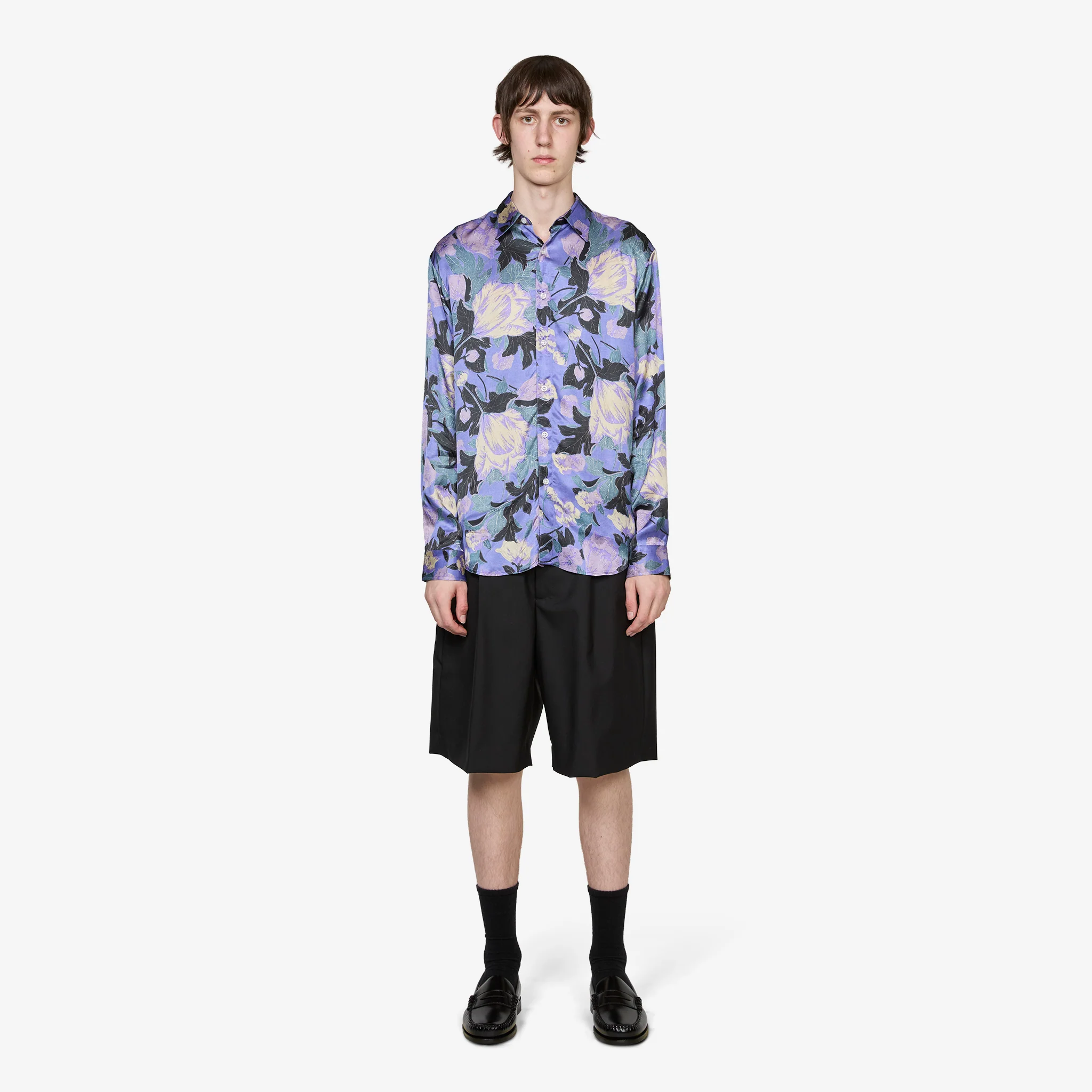 Flowers Shirt Purple - Image 5