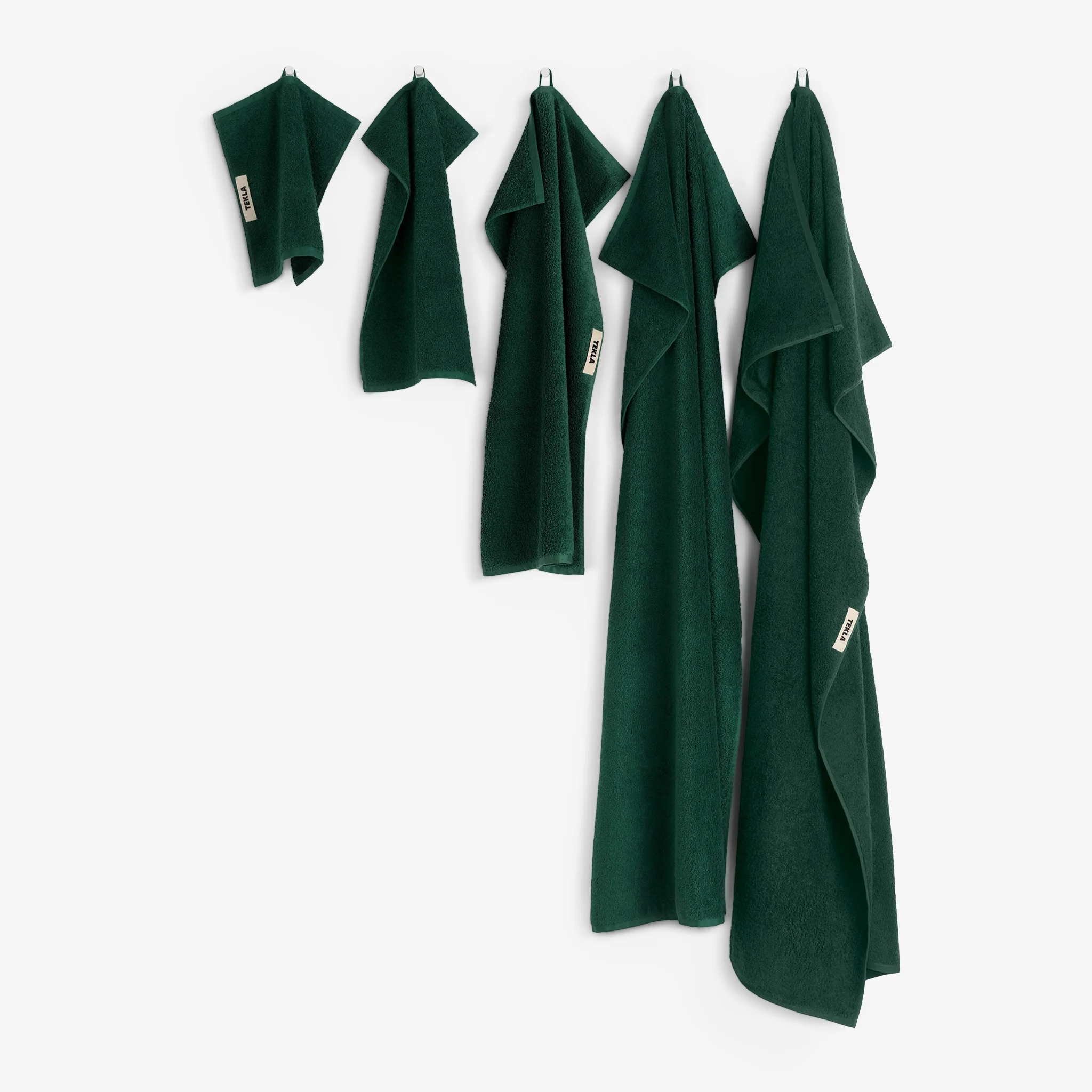 Terry Towel Forest Green - Image 4