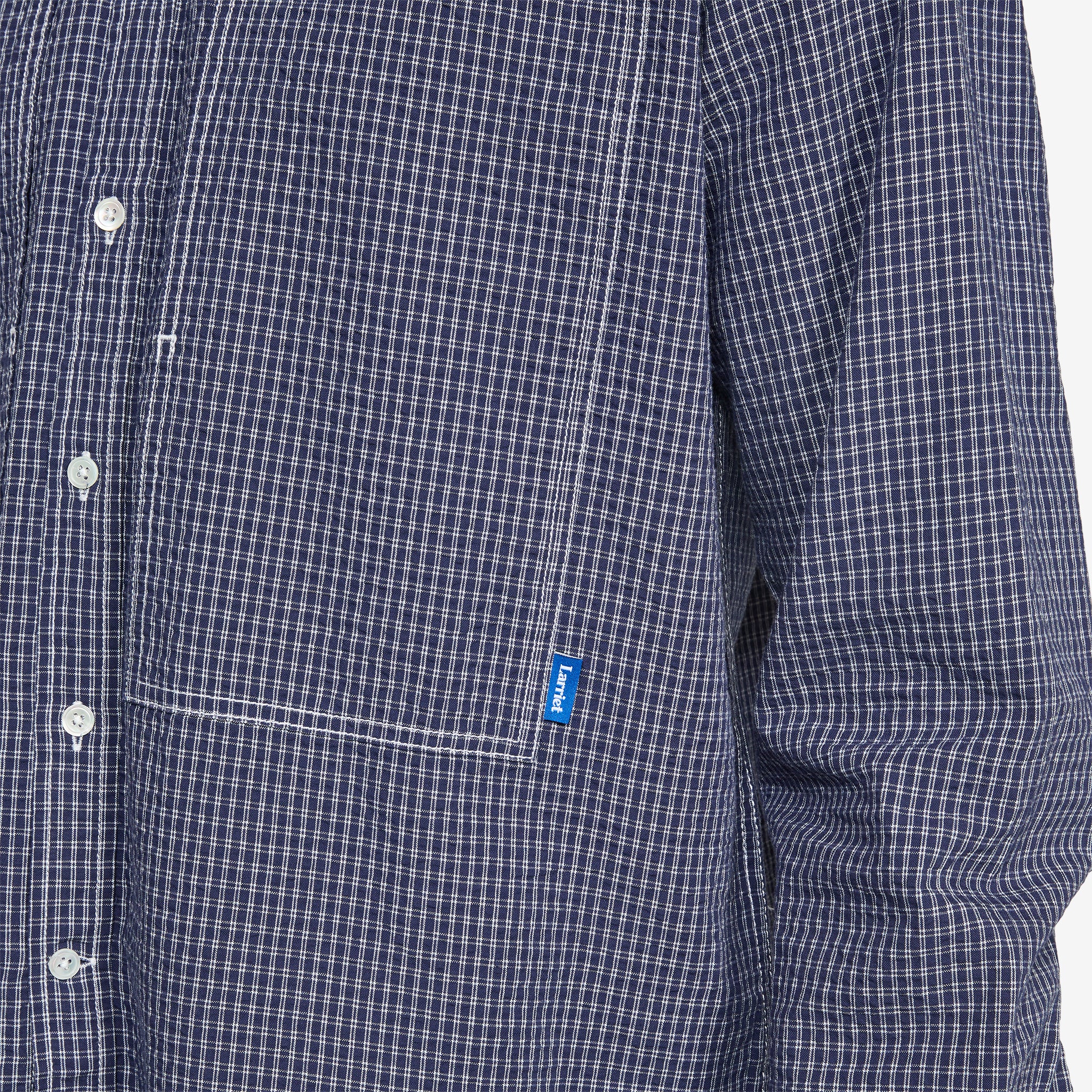 Grant Shirt Navy Check - Image 3