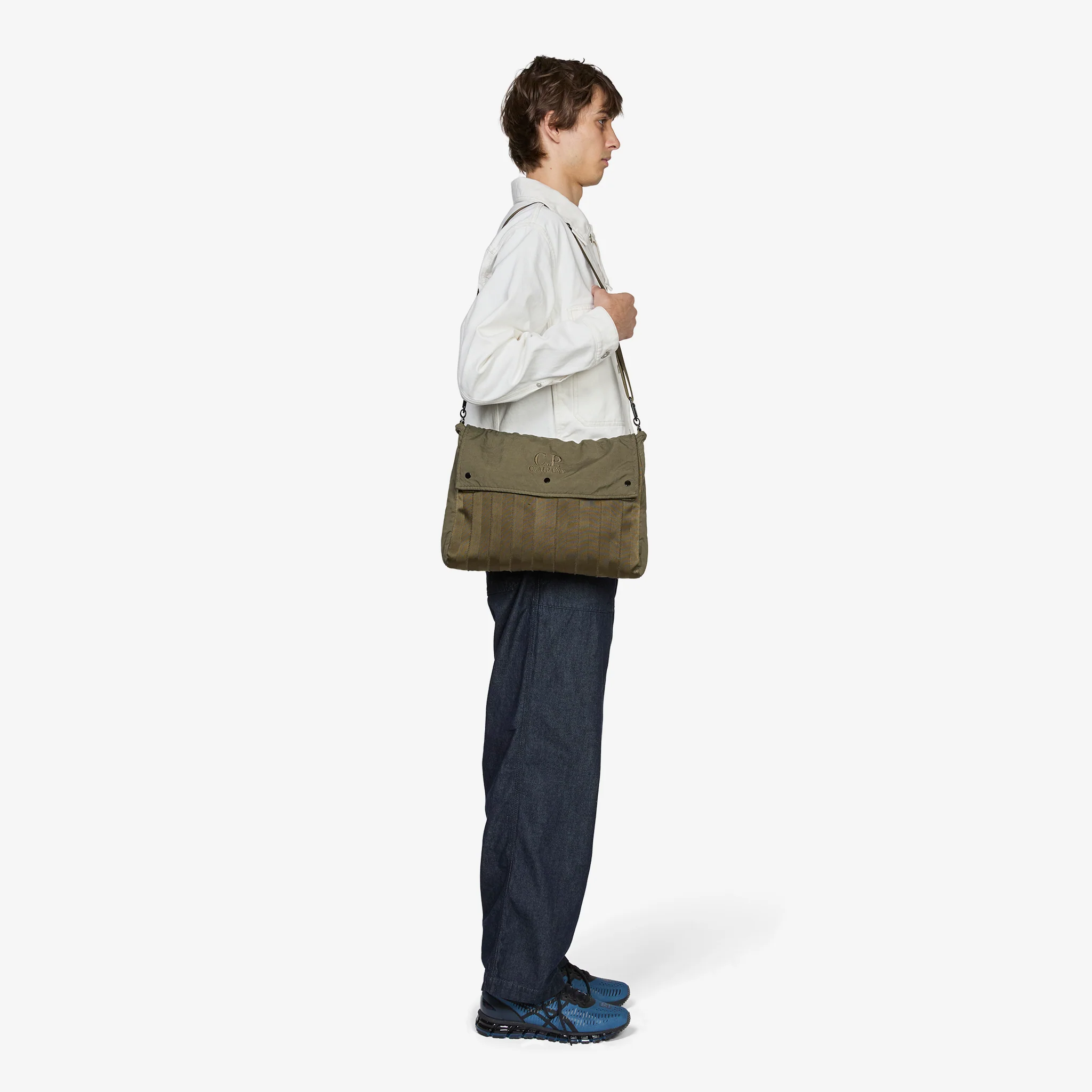 Herringbone Shoulder Bag Ivy Green - Image 4
