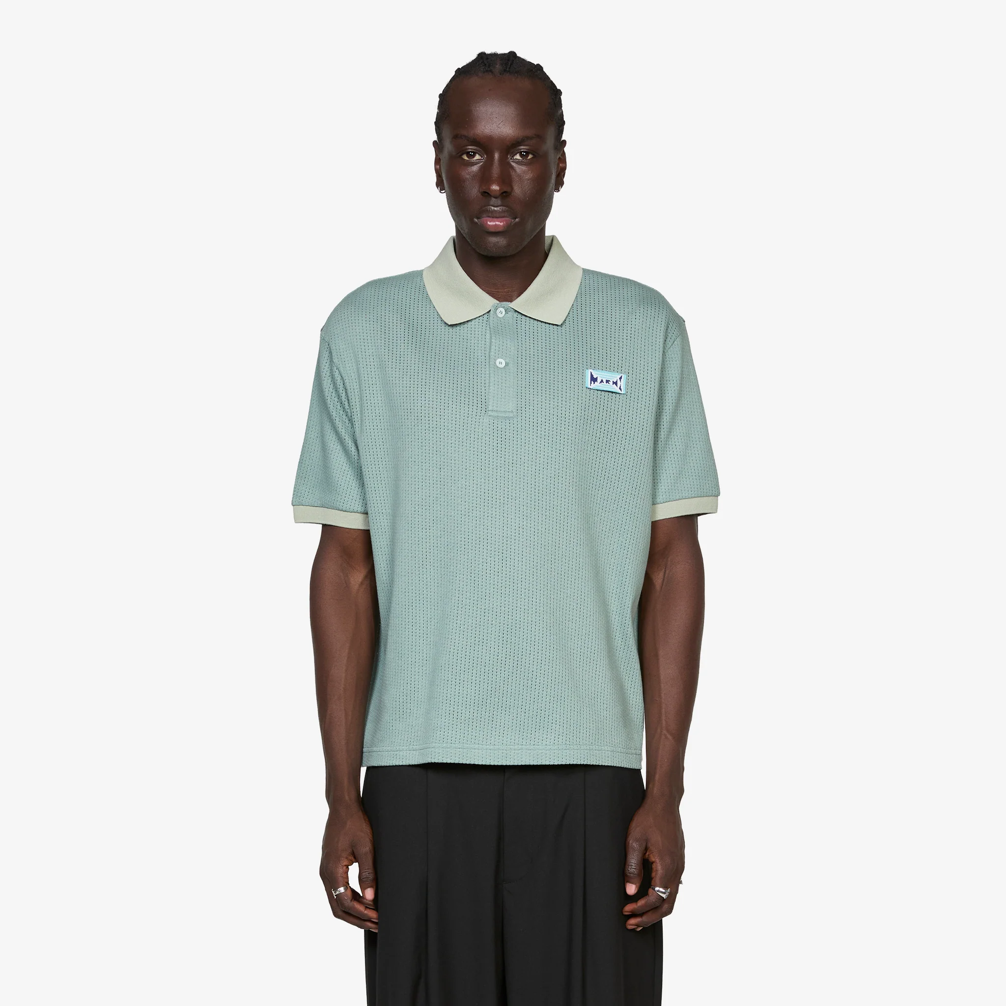 Jacquard Polo Shirt Baltic