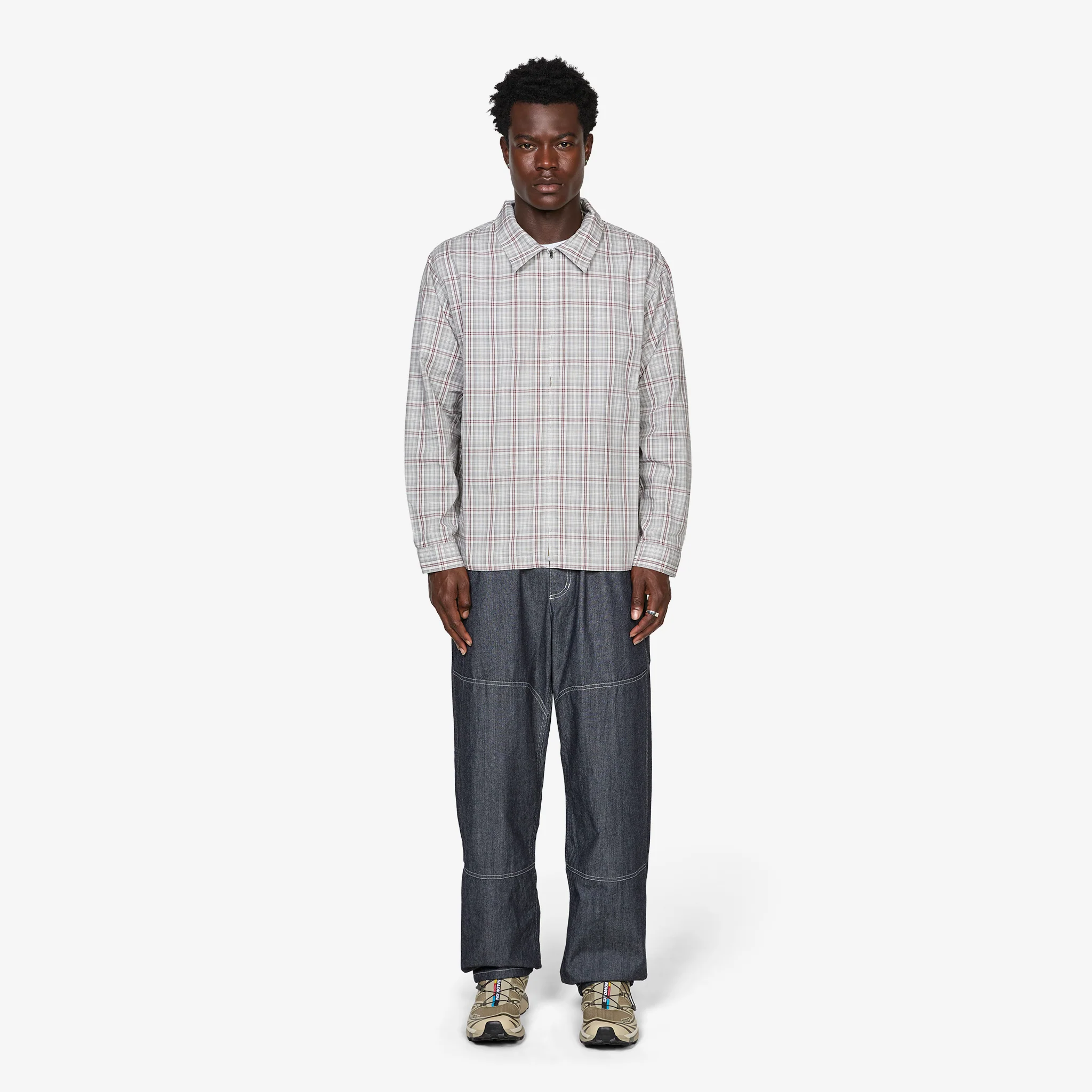 Japanese Chambray Double Knee Navy - Image 5