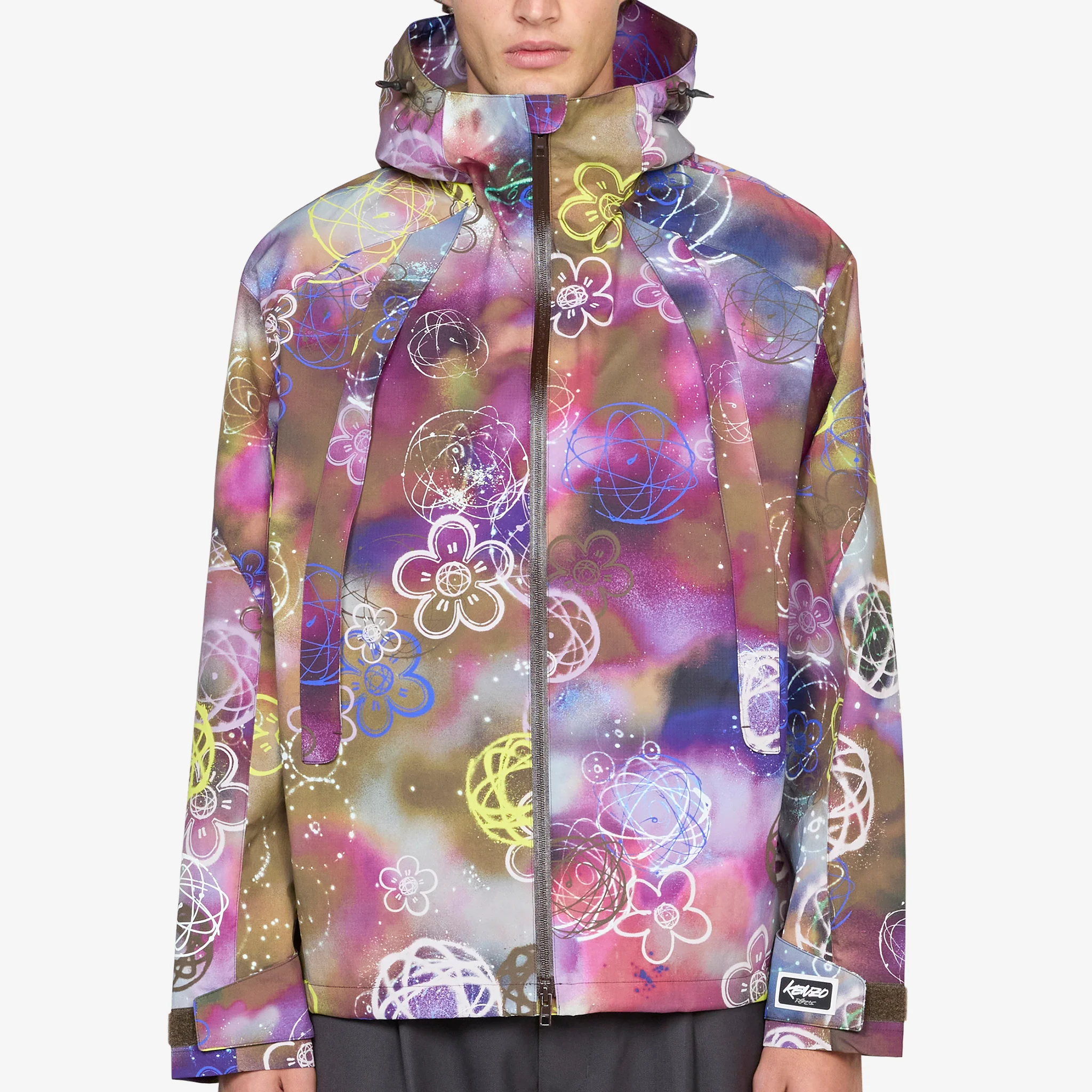'KENZO x Futura 2000' Short Windbreaker Khaki - Image 7