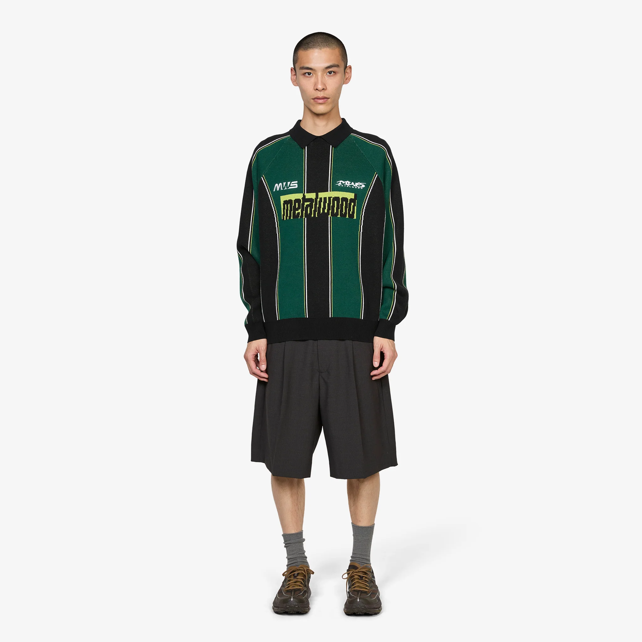Knit Football Top Green - Image 4