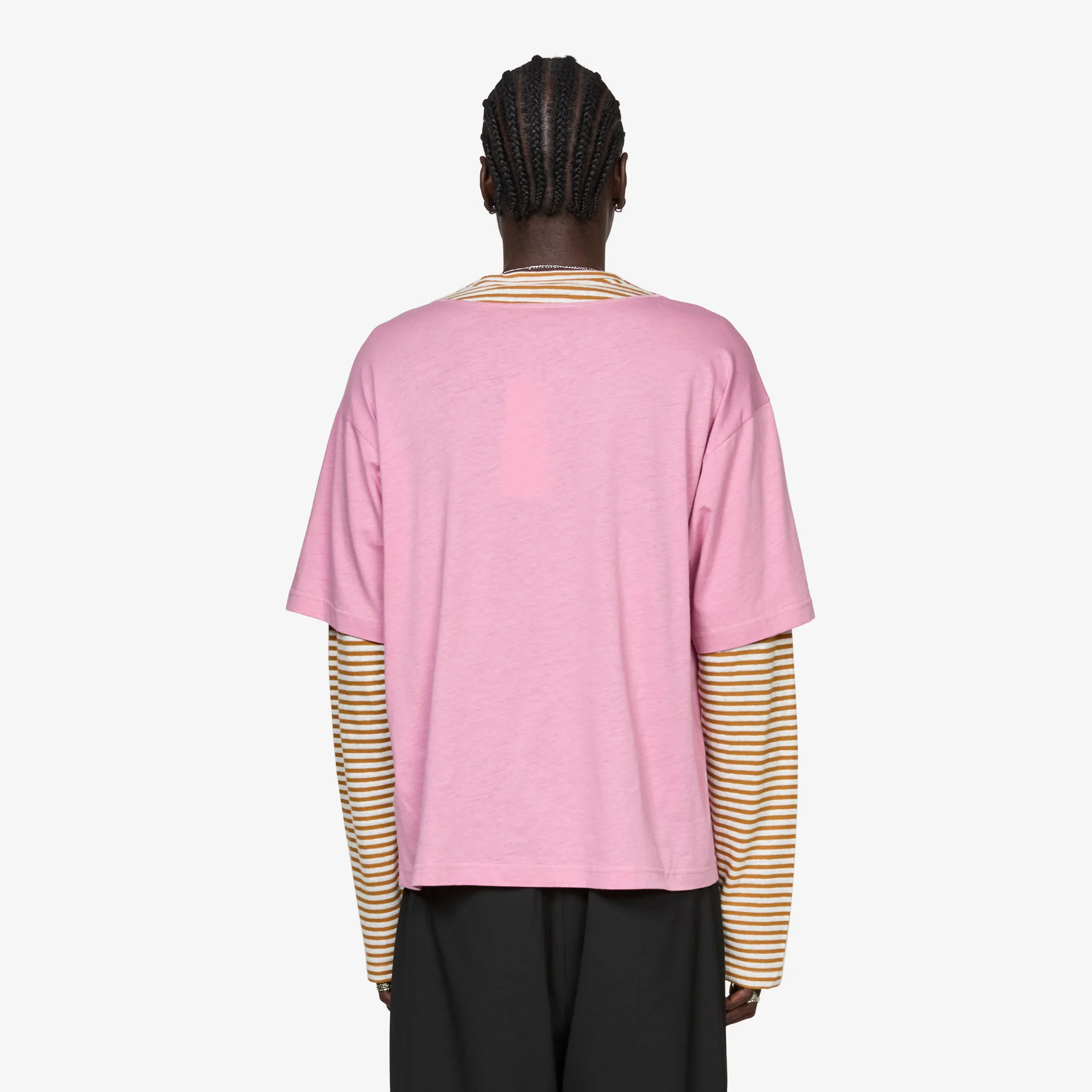 Layered Longsleeve T-Shirt Mustard - Image 3