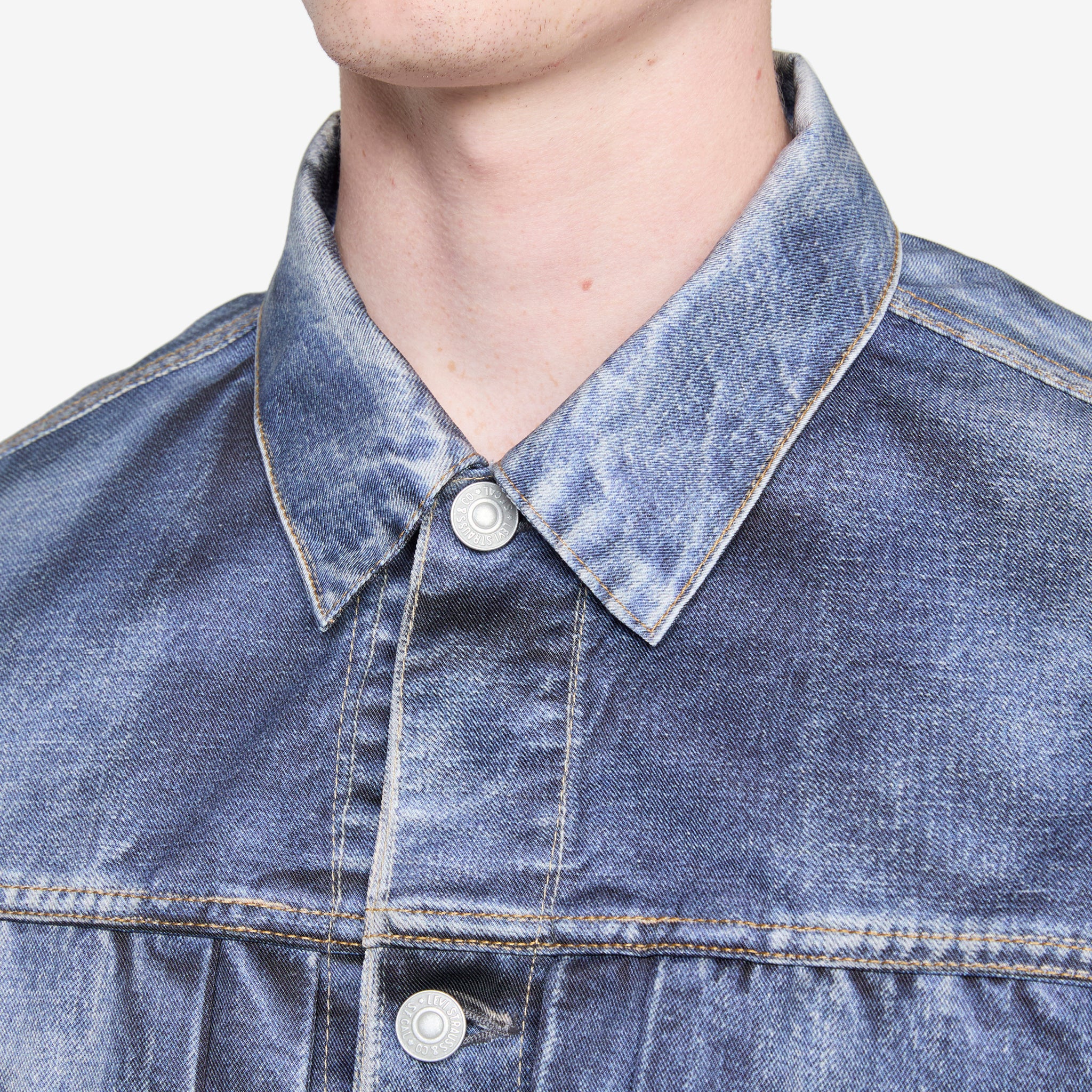 Levi's BerBerJin Inkjet Printed Jacket Indigo - Image 2