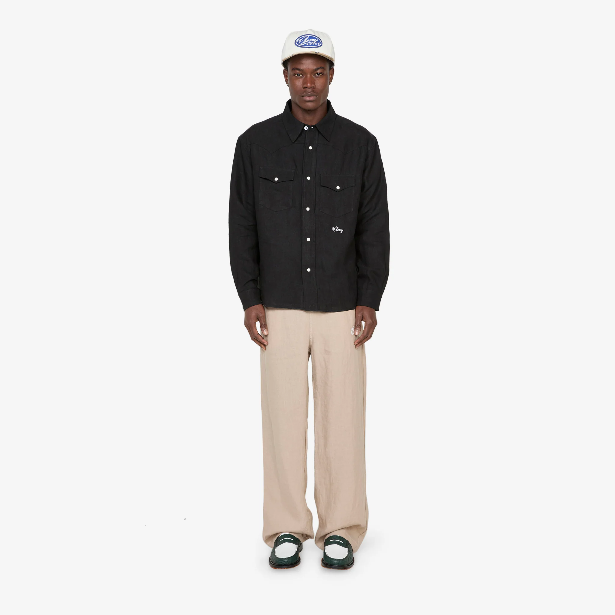 Linen Beach Pants Beige - Image 4