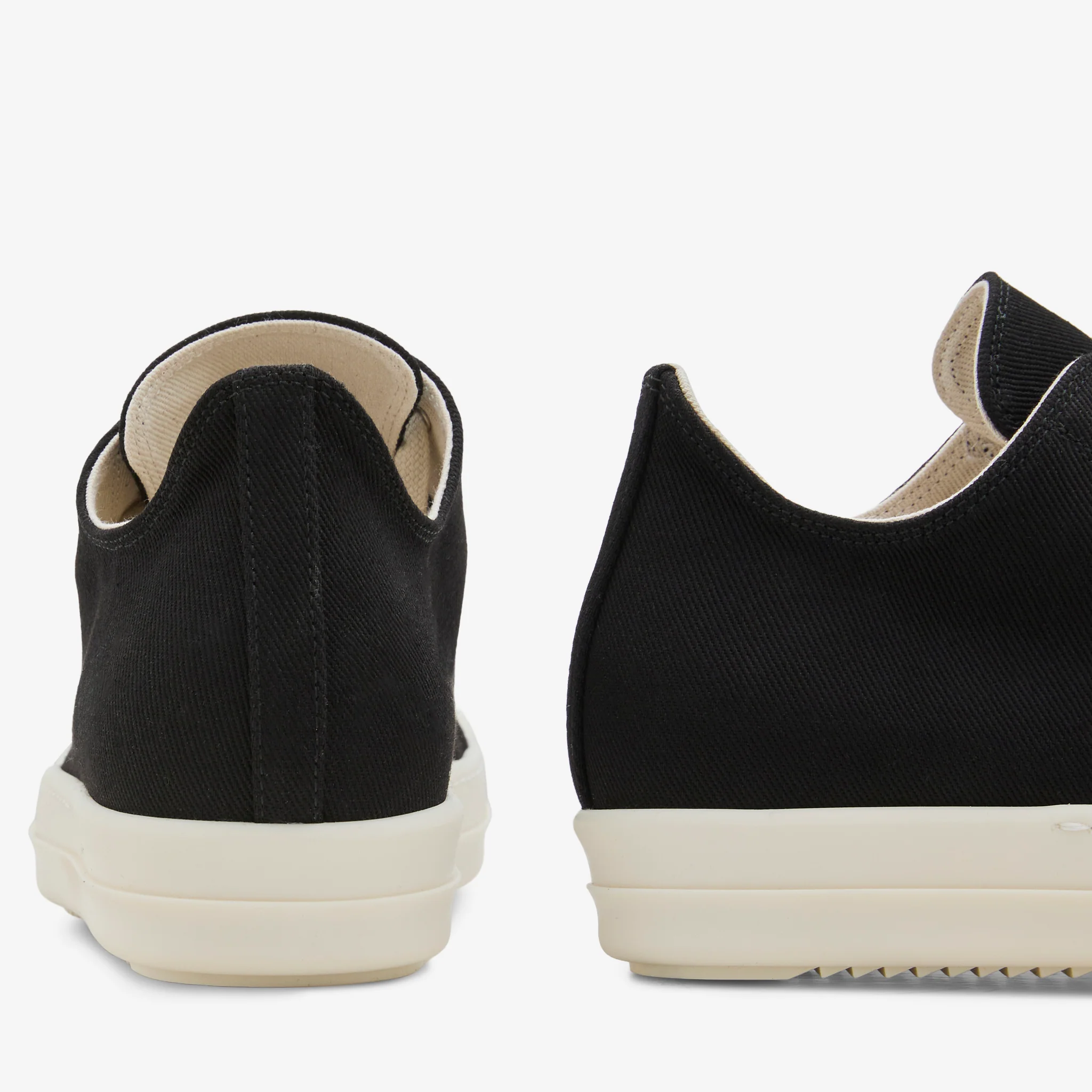 Low Sneaks 8oz Deep Black Denim Black | Milk | Milk - Image 3