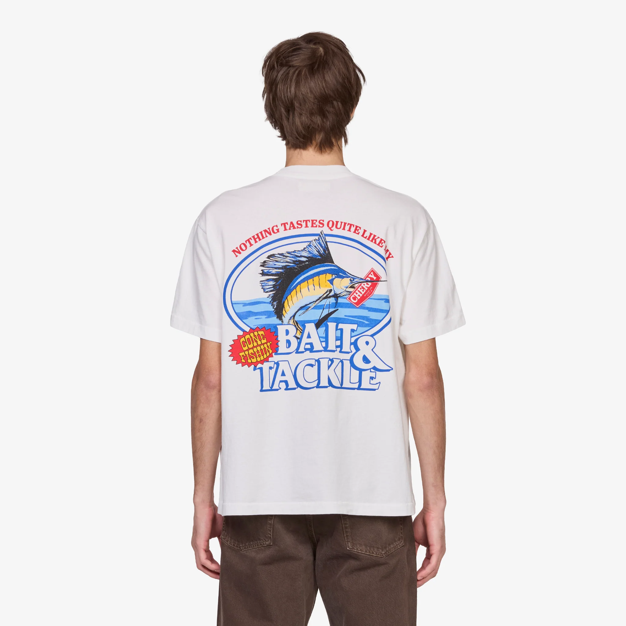 Marlin Boxy Pocket T-Shirt White - Image 2