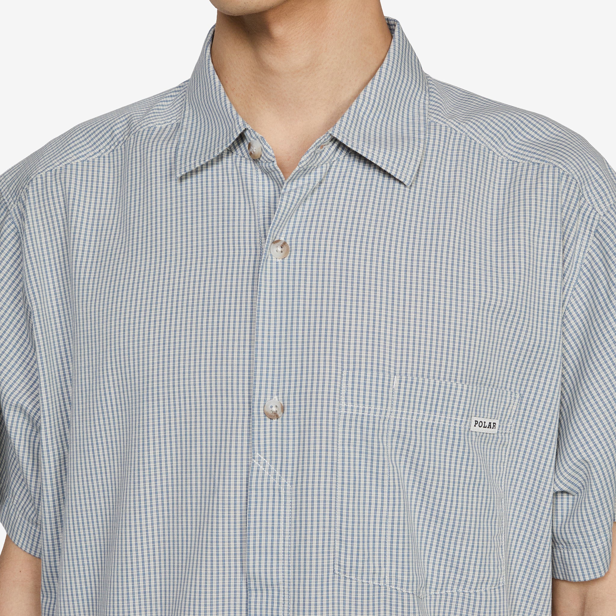 Mitch Shirt Blue Check - Image 2
