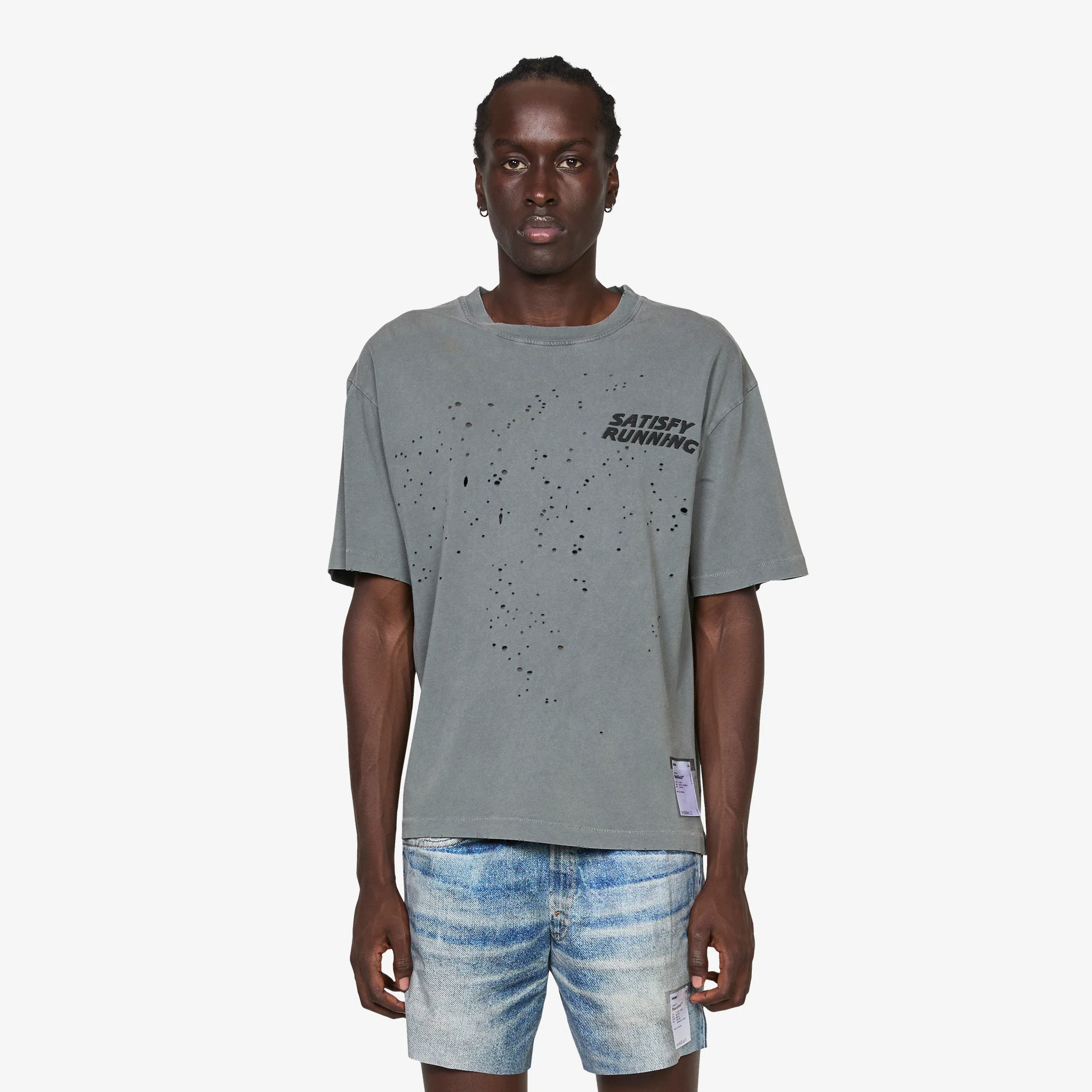 MothTech™ Logo T-Shirt Faded Black